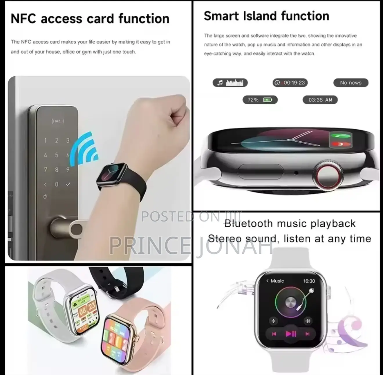 Laxasfit Series 10 Smart Watch Bt Voice Call