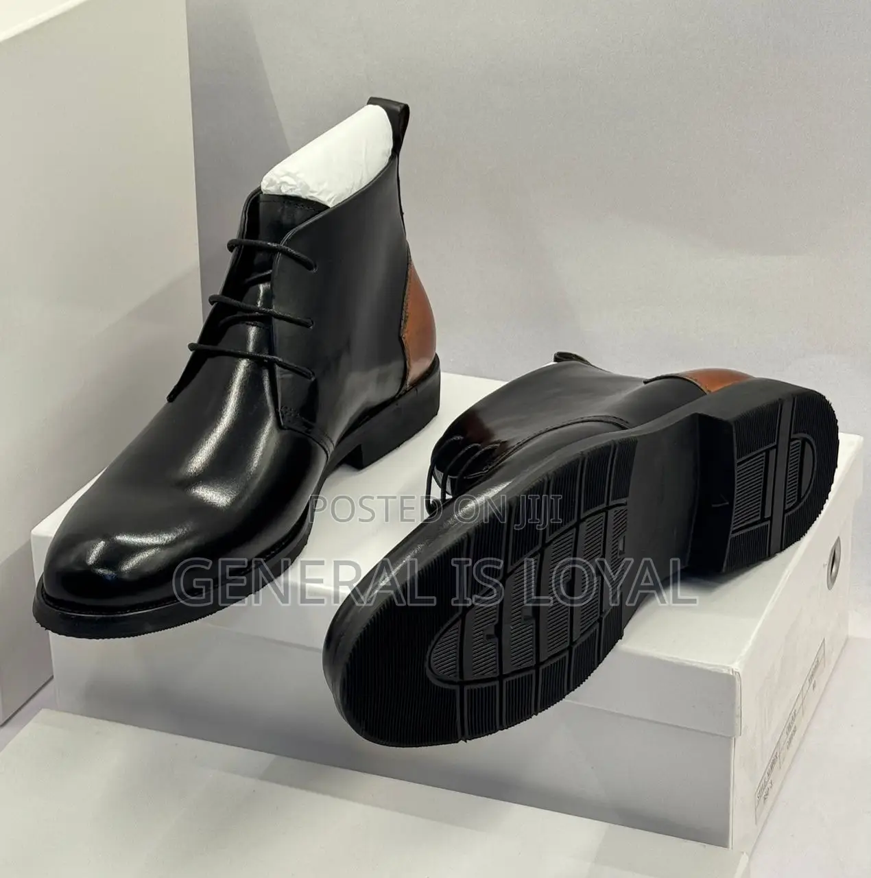 Billionaire Black  Lace Up Men Boot