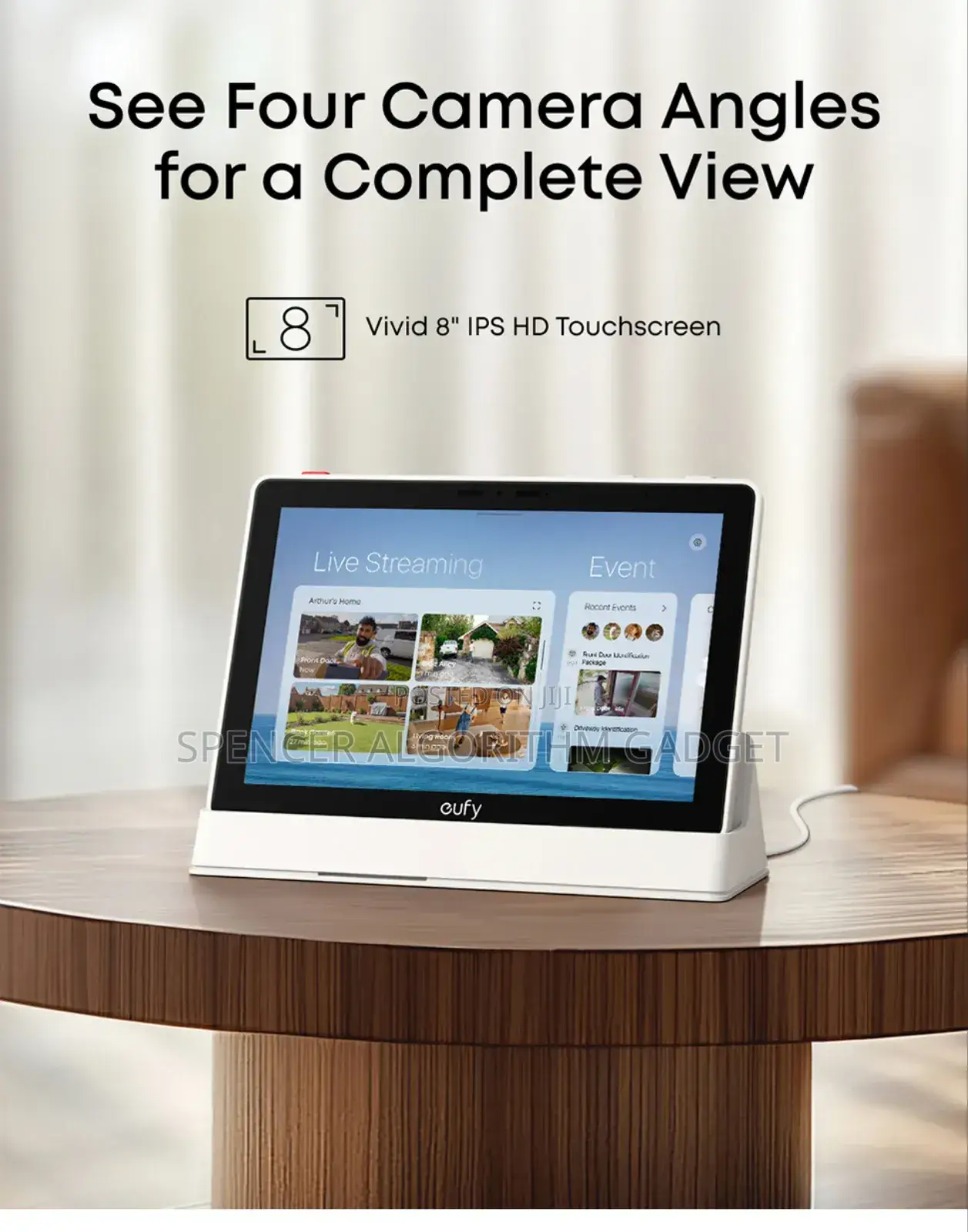 Eufy Smart Display E10 (View All Eufy Cameras Both Video Doorbell)