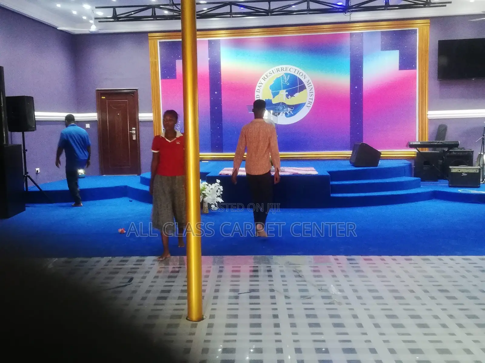 Blue Floor Carpet