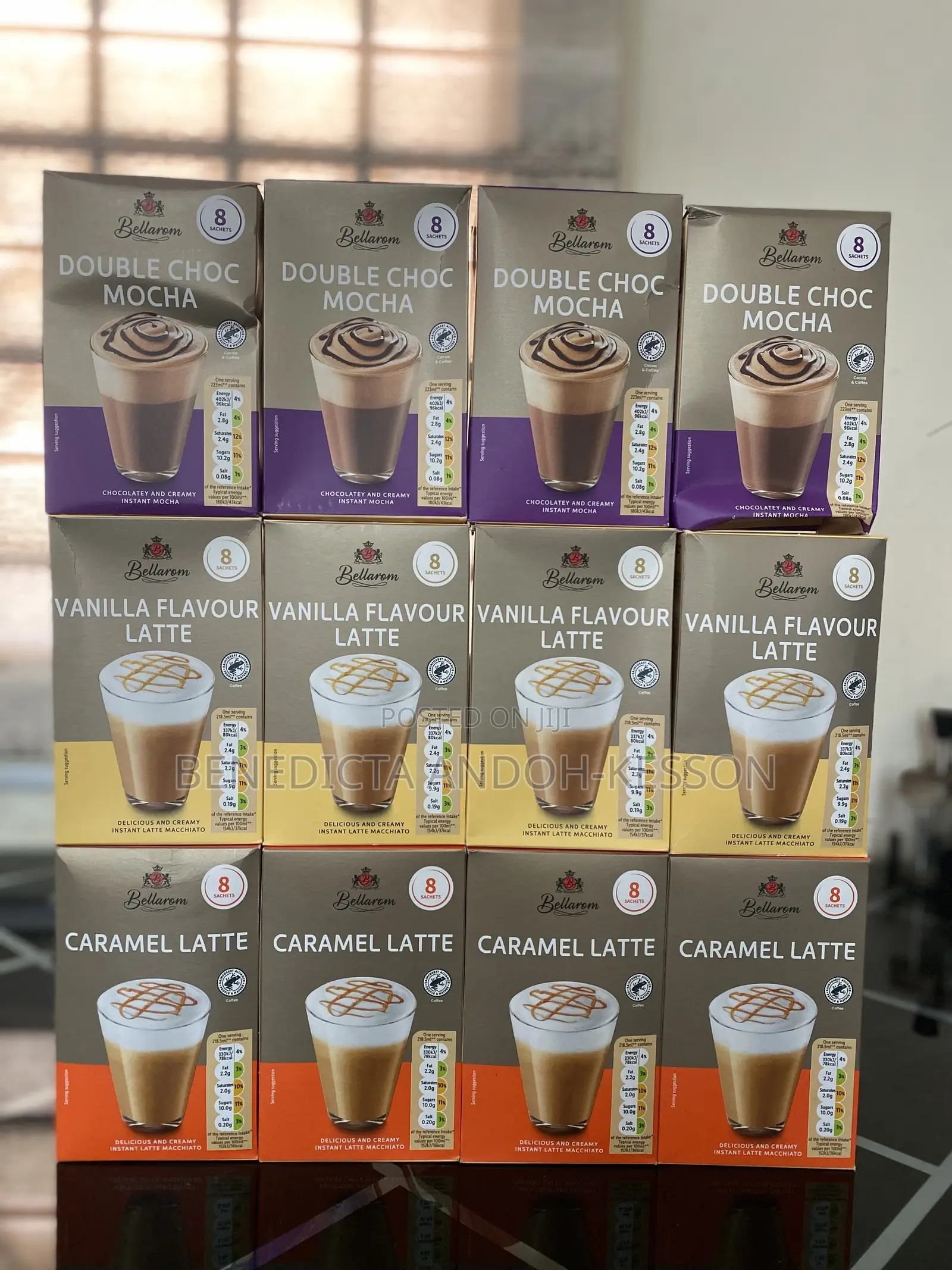 Bellarom Caramel, Double Mocha and Vanilla Latte