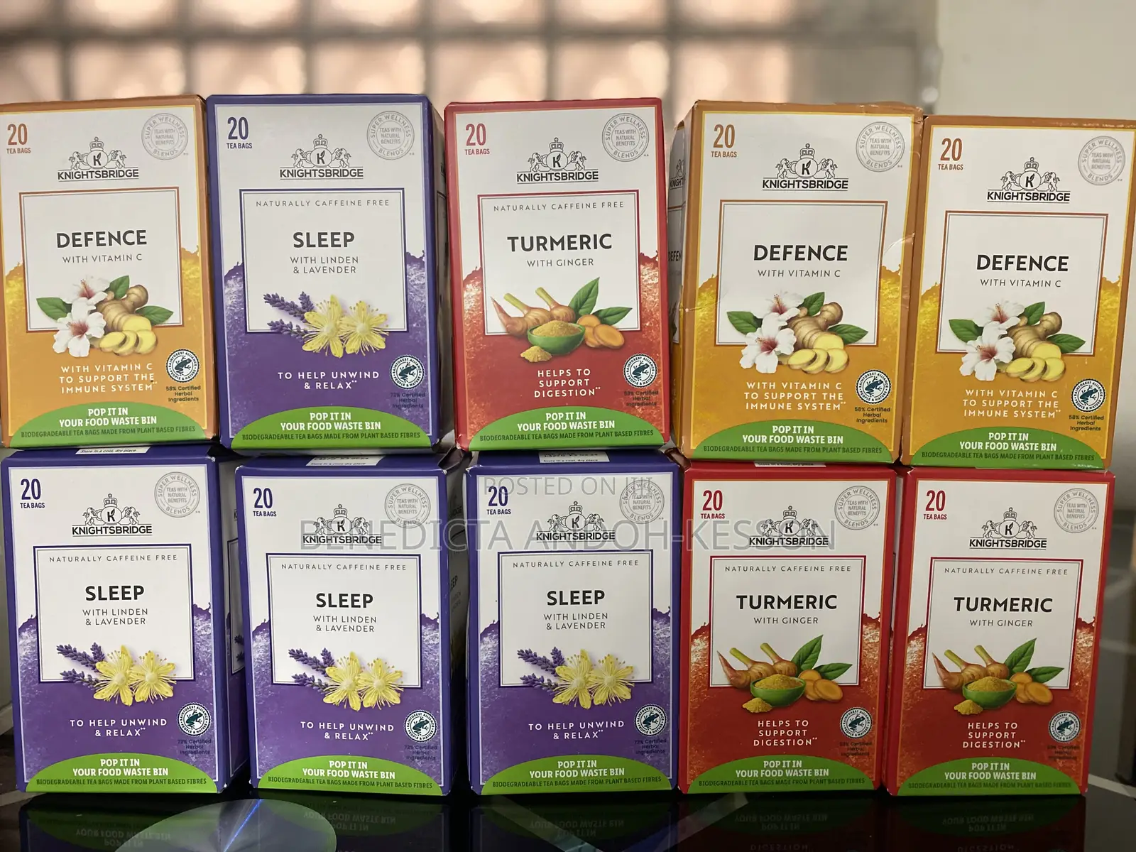 Knightbridge Herbal Tea. Sleep/ Defence/Turmeric Tea