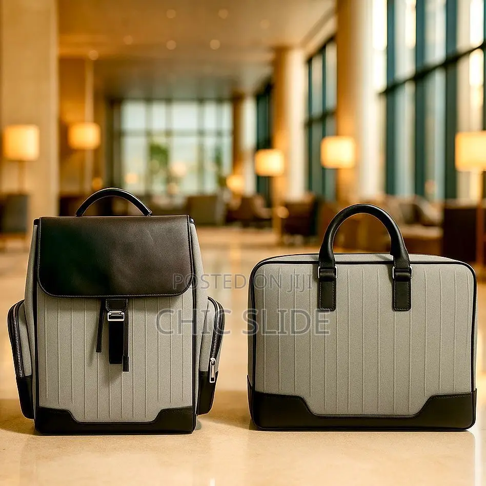 Leather-Trimmed Canvas Set