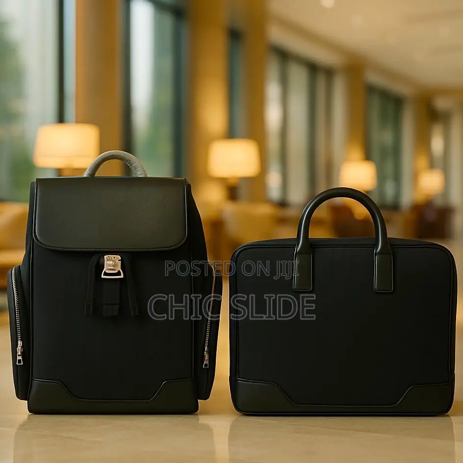 Leather-Trimmed Canvas Set