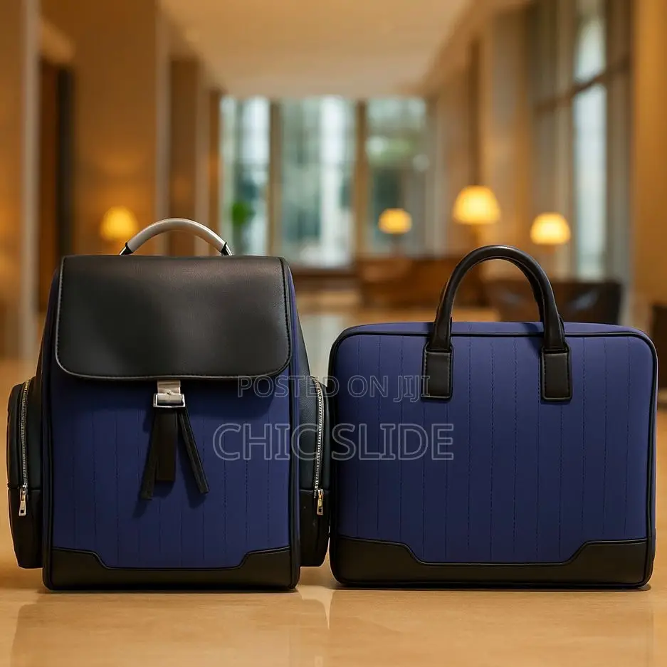 Leather-Trimmed Canvas Set
