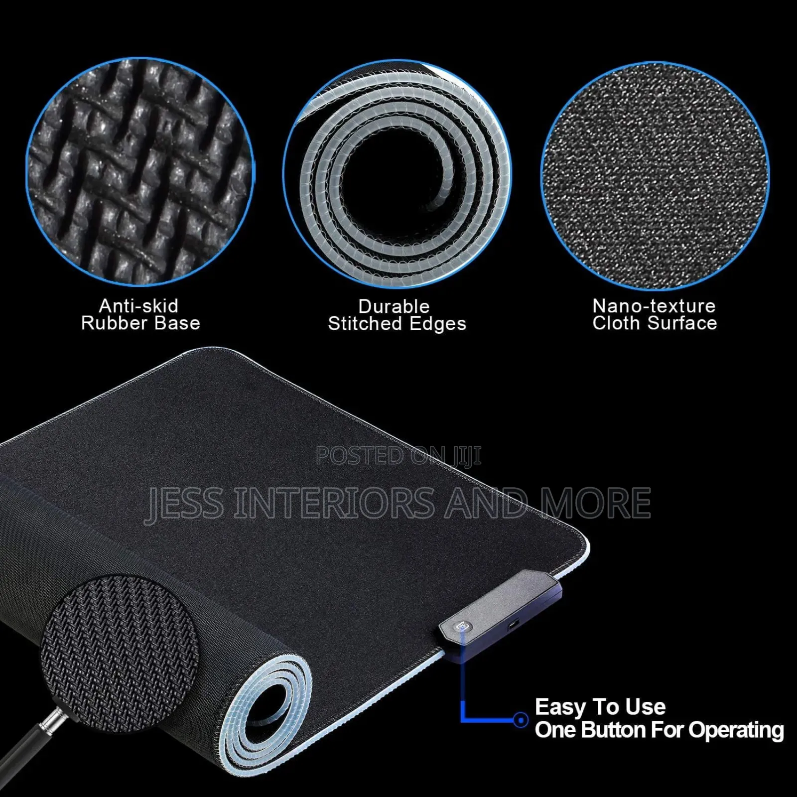 Gaming Mouse Pad With Led Light