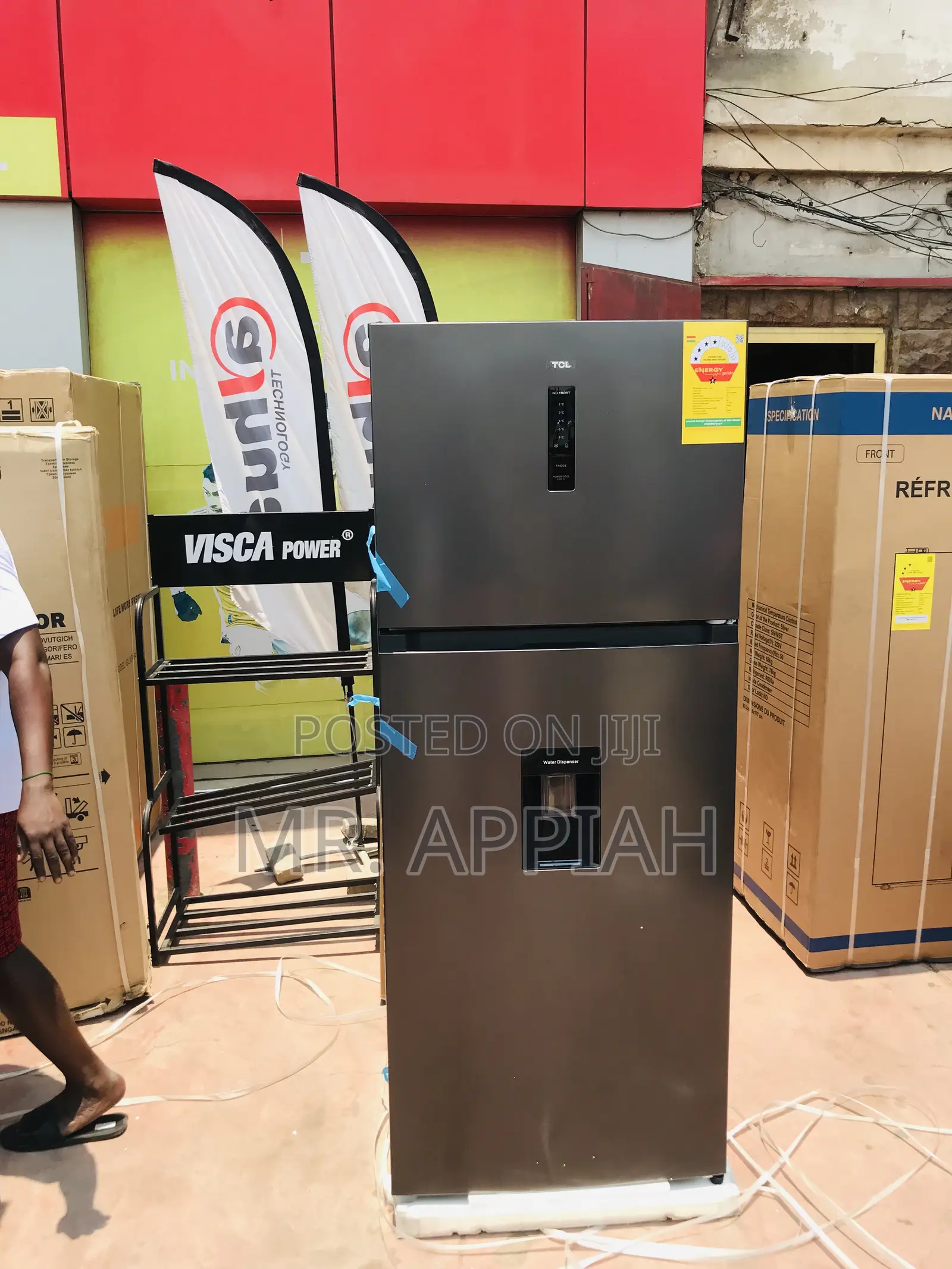 Energy Efficient TCL P826tmn—635l Double Door Electric Refrigerator.