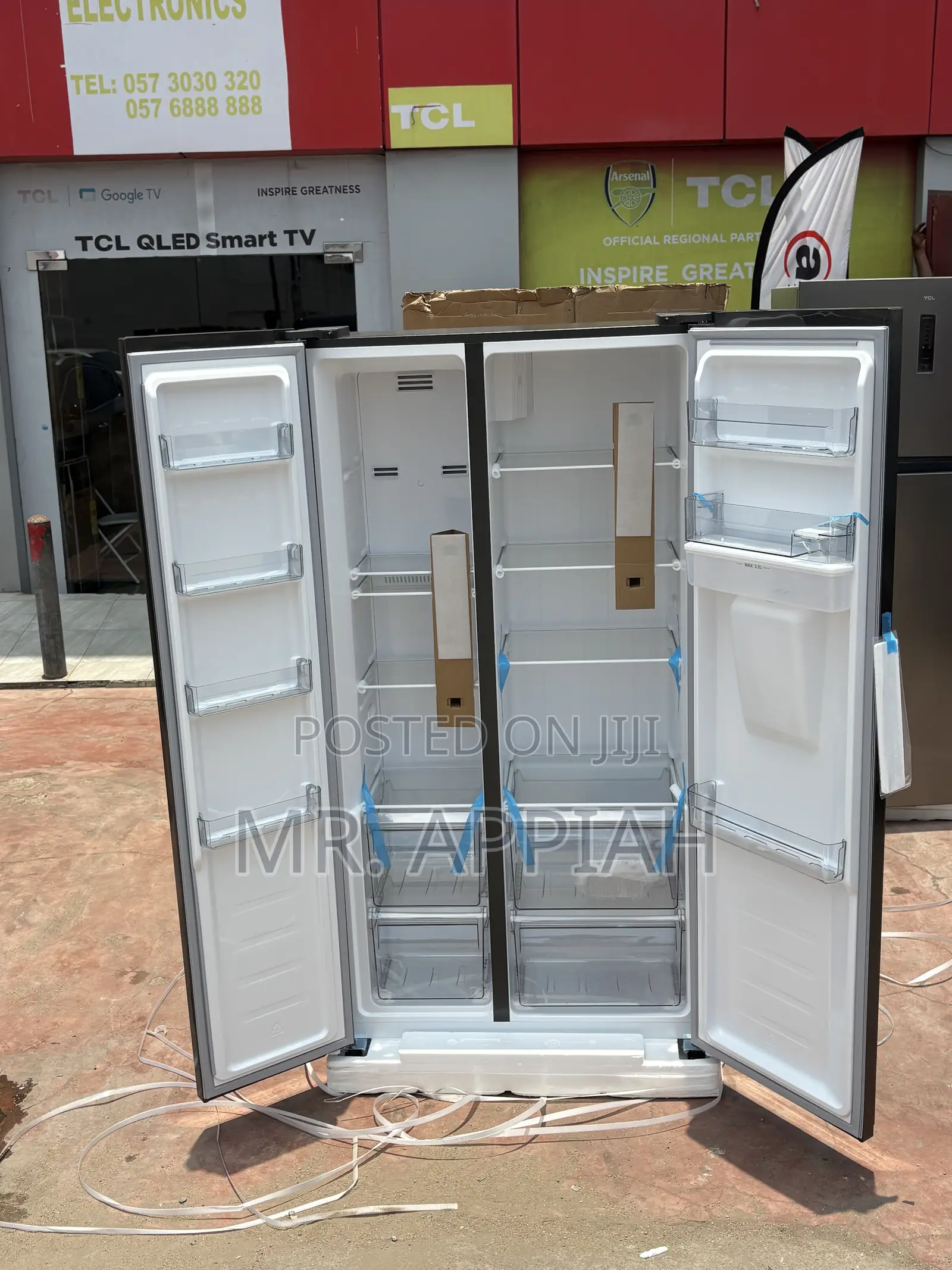 Affordable TCL P575sbgwd Side by Side Electric Refrigerator