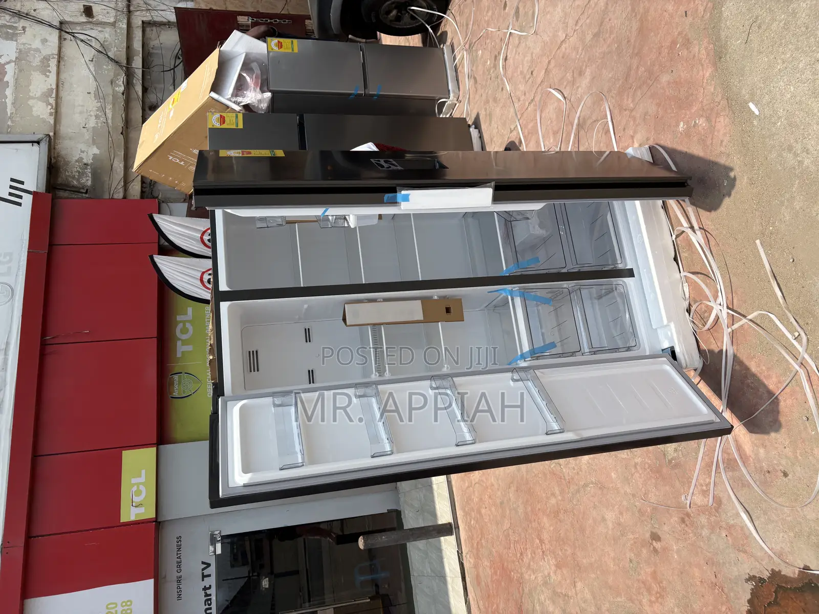 Long Lasting P575sbgwd—439l Side by Side 2 Door Refrigerator.
