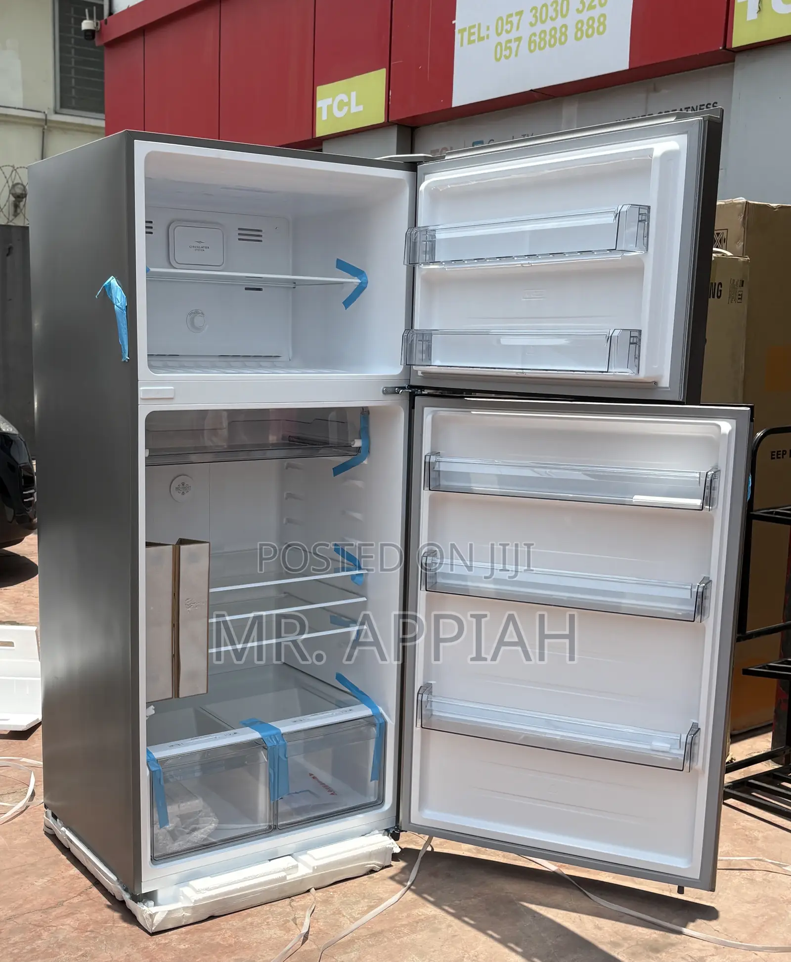 Check Out Original TCL P540tmgwd Top Mount Freezer Fridge(Silver)413l.
