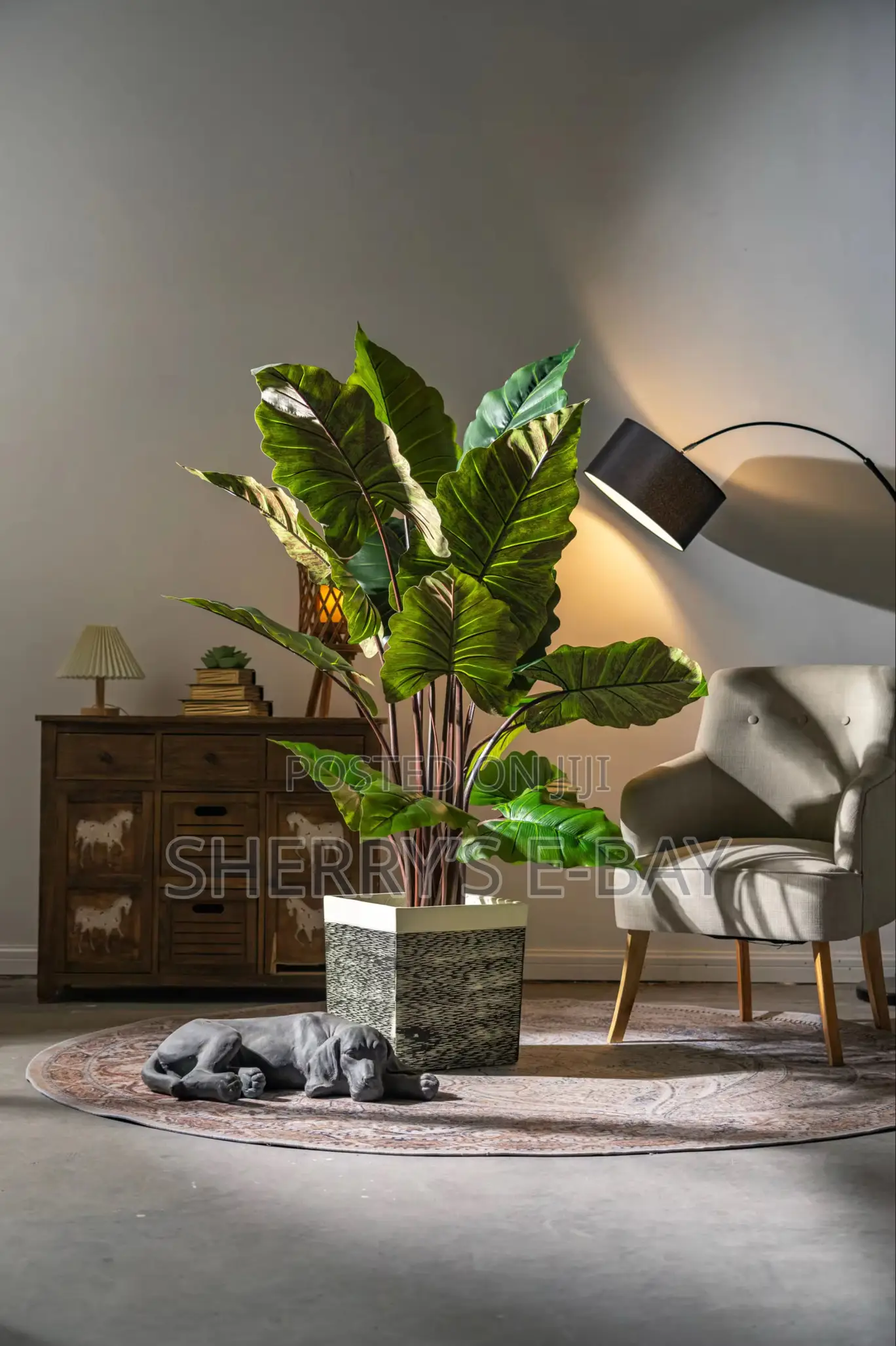 Rainbow Taro Artificial Plant