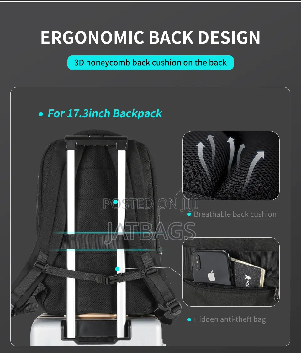 Tigernu Anti-Theft Waterproof Laptop Backpack (Free Delivery)
