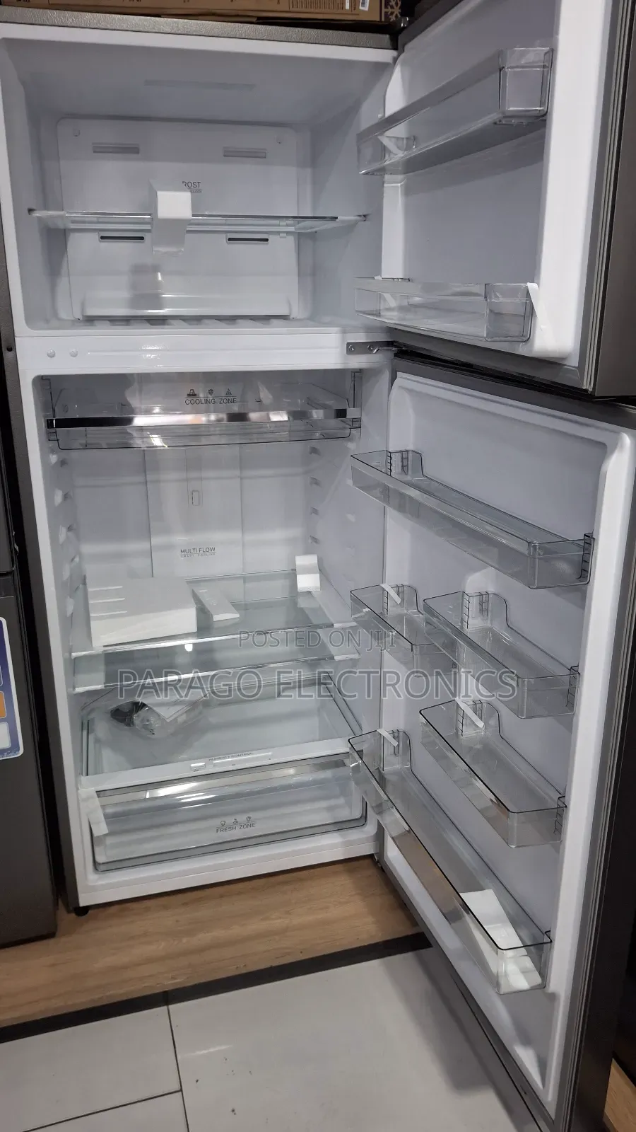 Nasco Nasf2-600wd Top Mounted Freezer Fridge - 430l - Grey