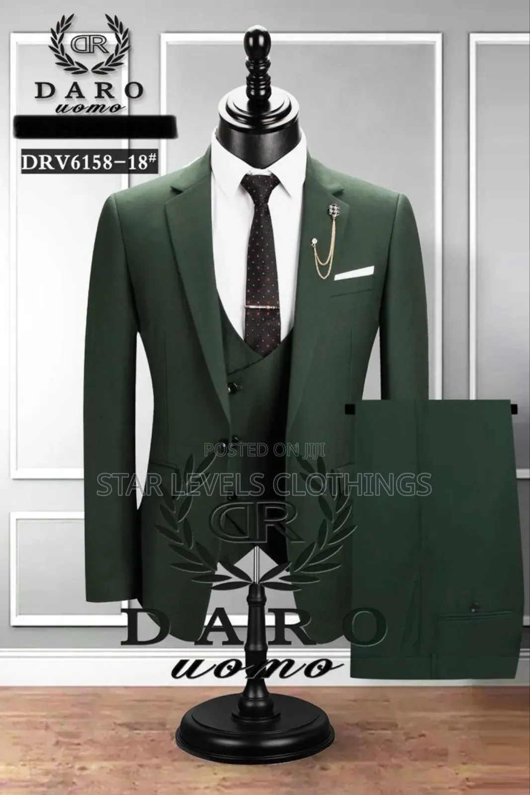 Authentic Army Green Daro Suits Available for Men