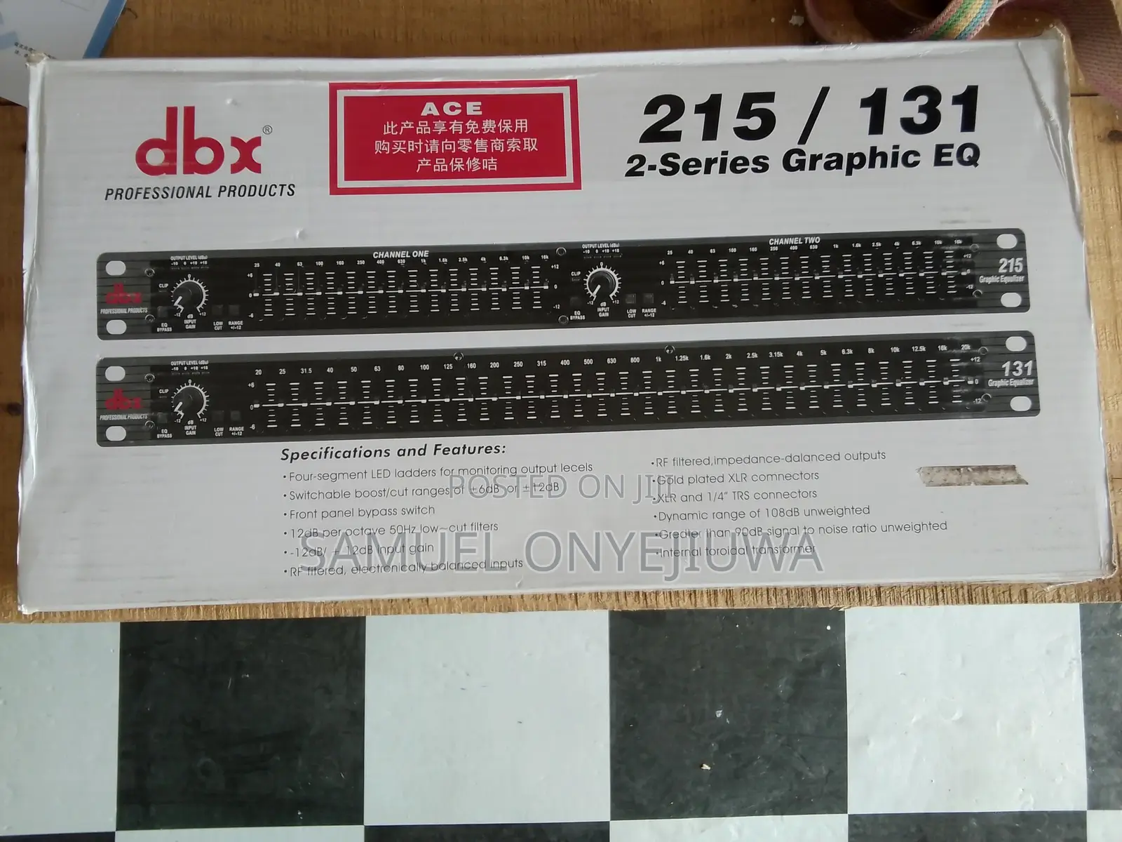 DBX Equalizer Single 215/131