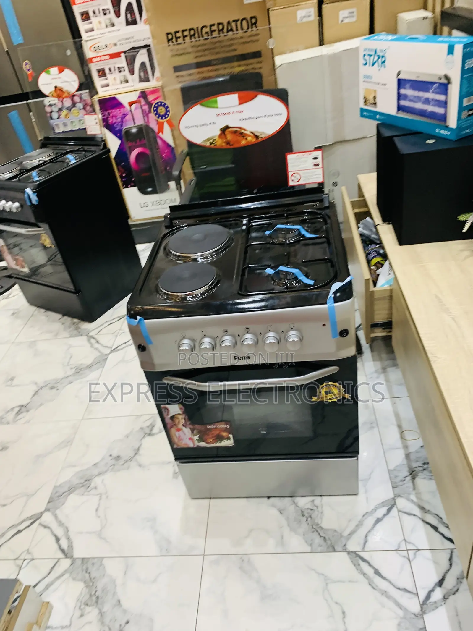 Spectacular Performance Ferre Gas Electric Cooker 2-2 Sliver
