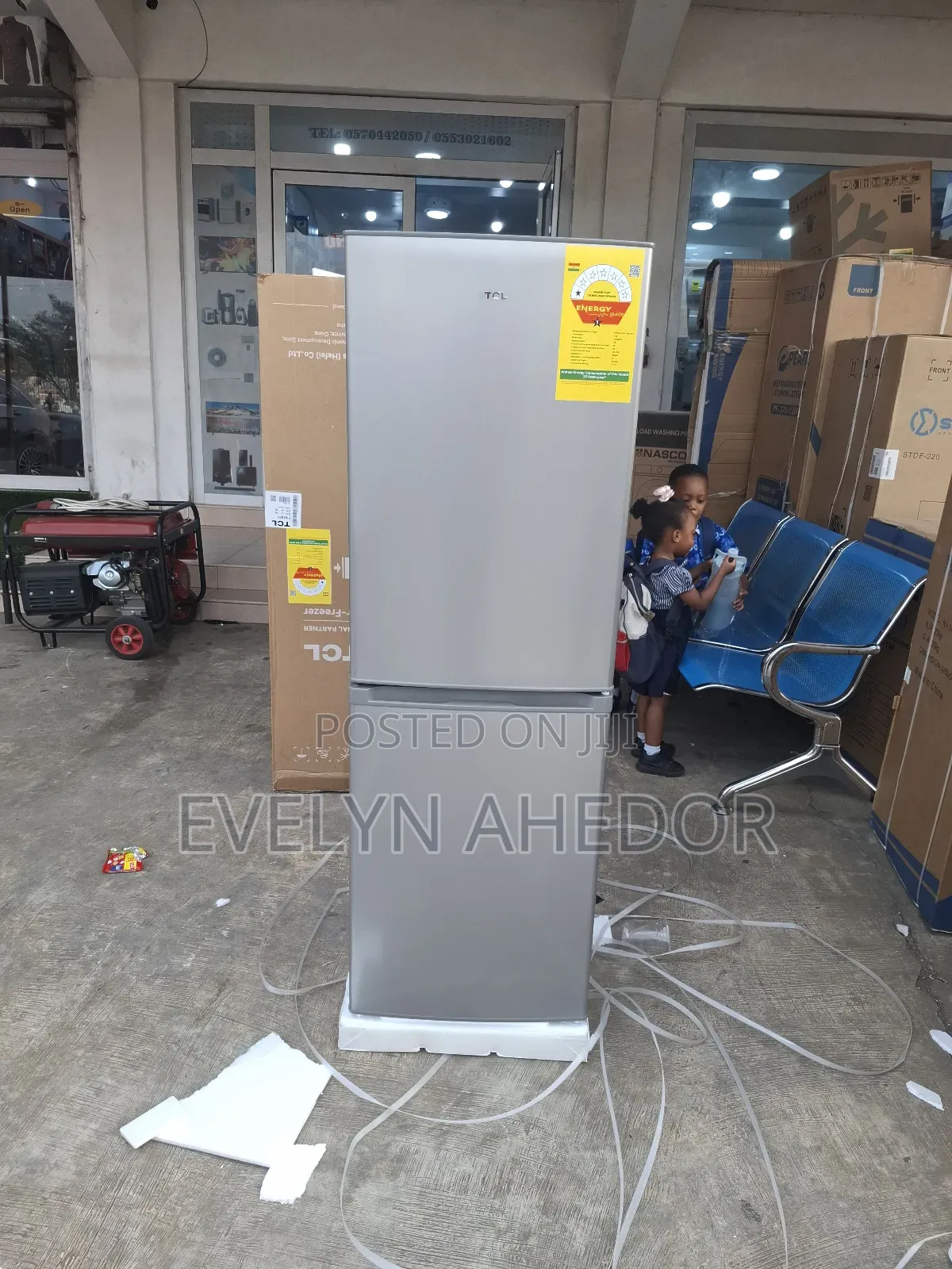 TCL 142ltrs Bottom Fridge Double Door Quality for Sale Brand New