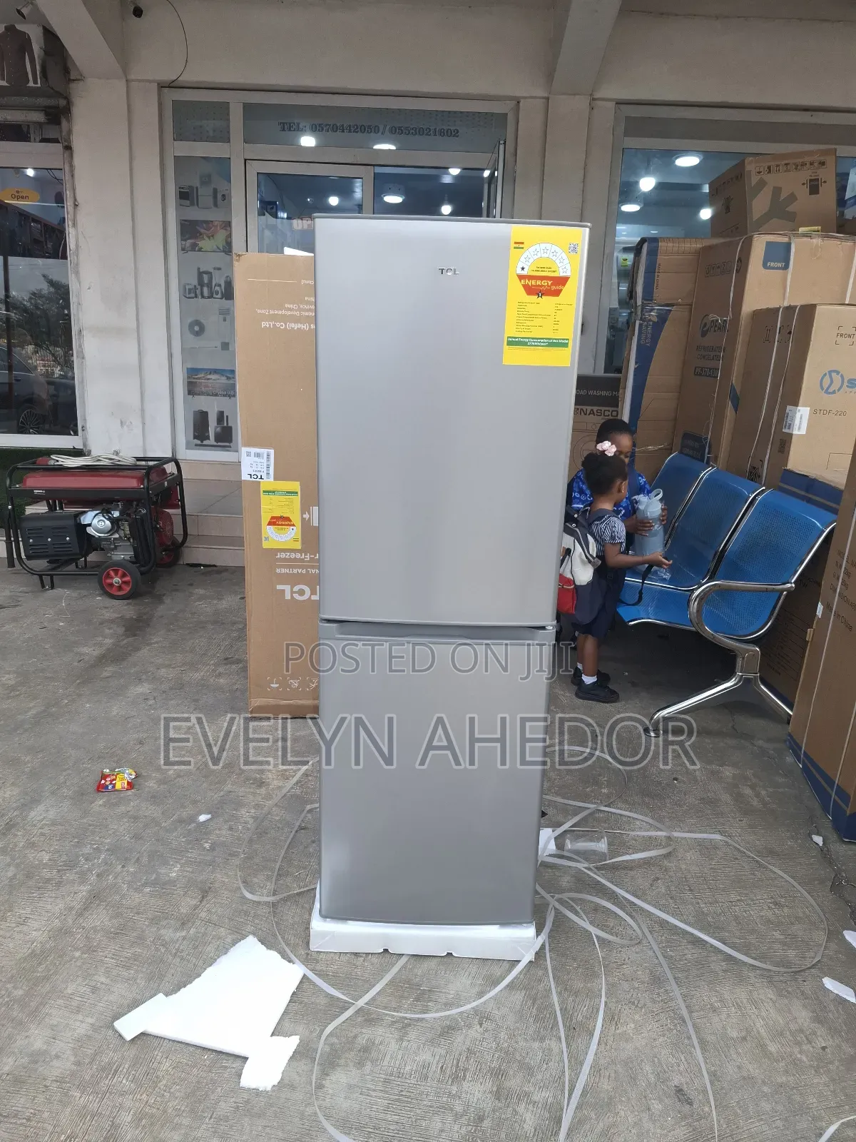 TCL 142ltrs Bottom Fridge Double Door Quality for Sale Brand New