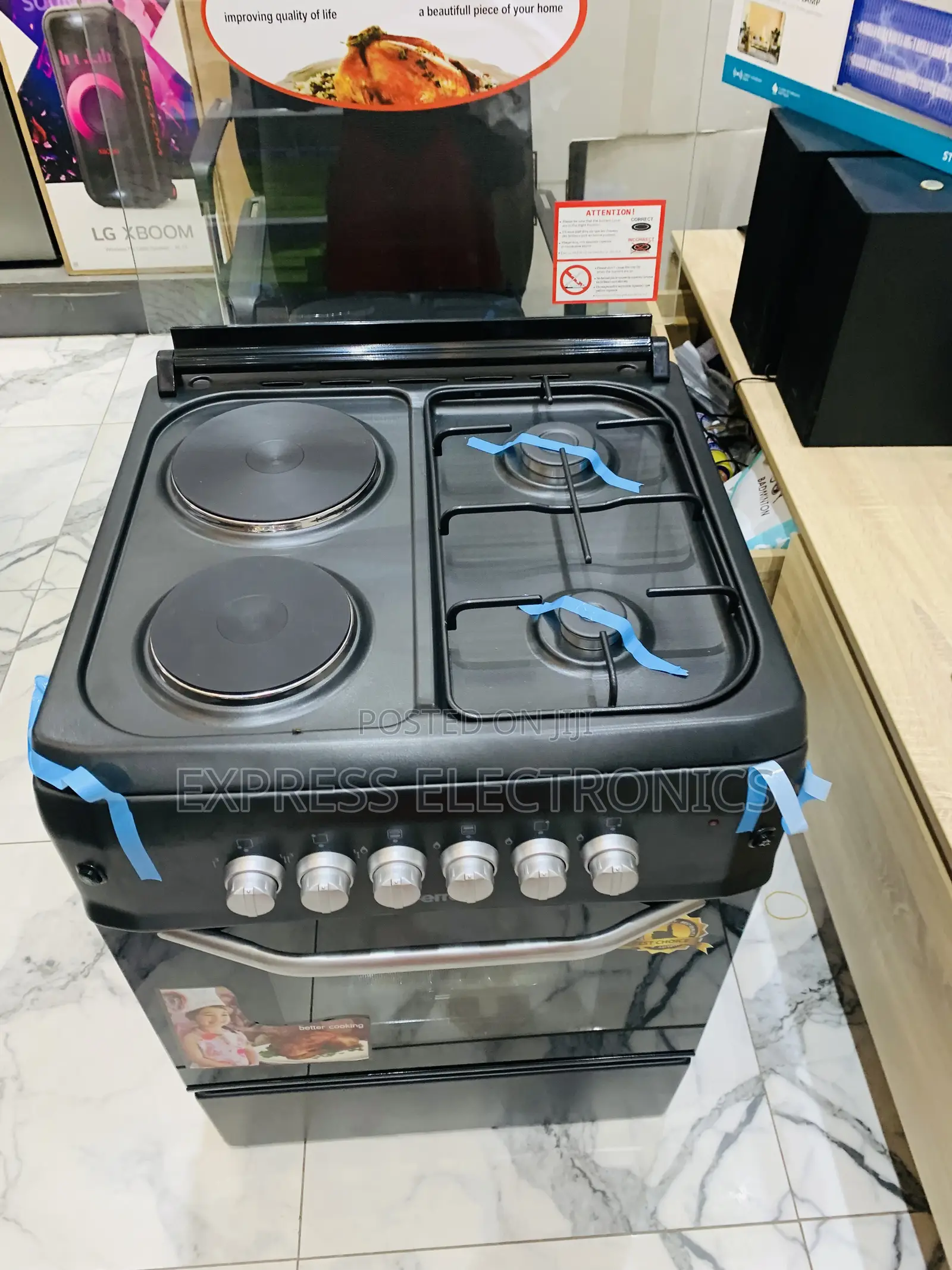 Special Offers for Ferre Gas Electric Black 60/60 2-2.