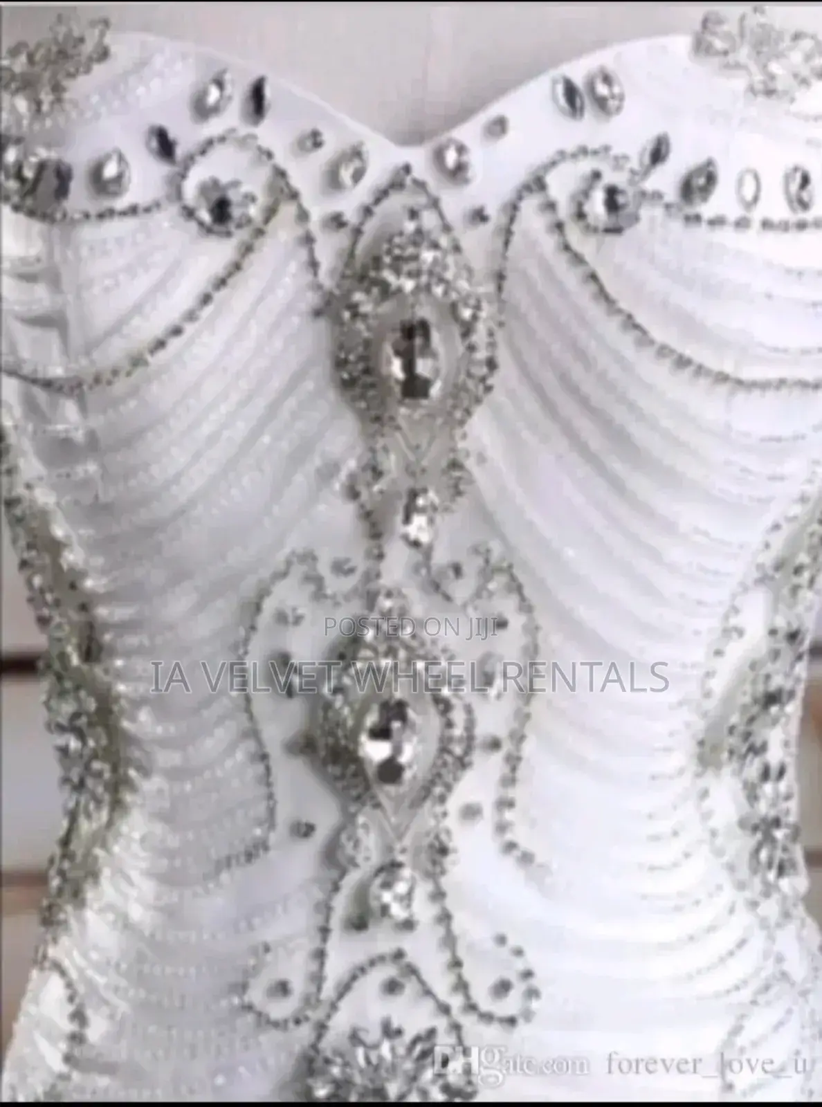 Luxury Crystal Wedding Gown Lace. Straight From Usa.