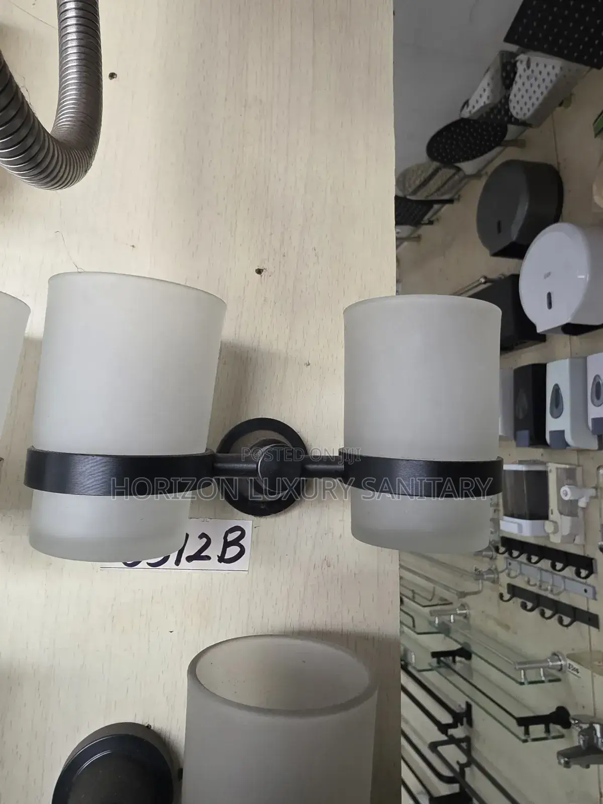 Double Sided Tumbler Toothbrush Cup Black Toothbrush Holder For Hotel