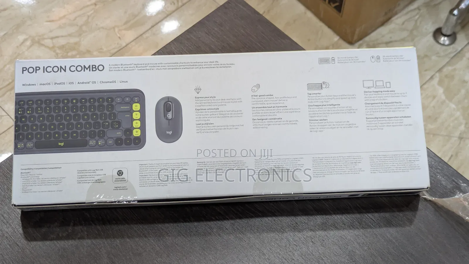 Logitech Pop Icon Wireless Keyboard Mouse Combo
