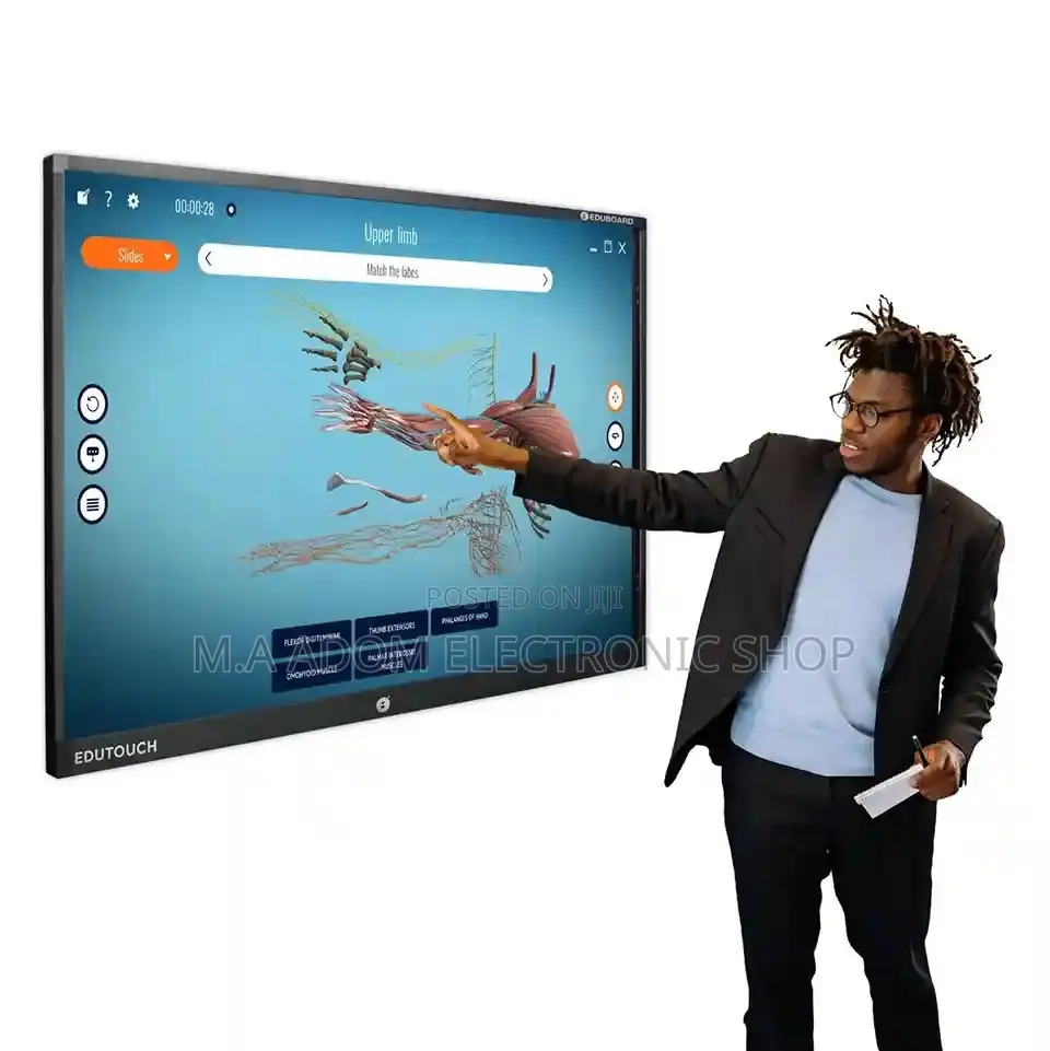 Hikvision 86-Inch Interactive Display With 8mp Camera Black