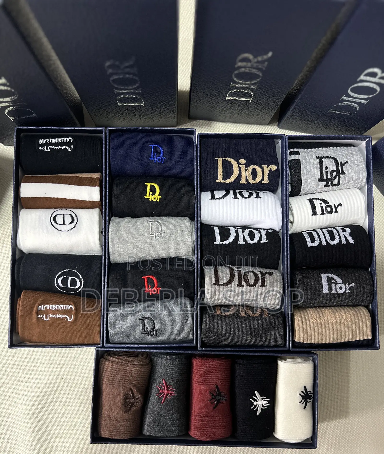 Unisex Branded Socks—5pairs Per Box