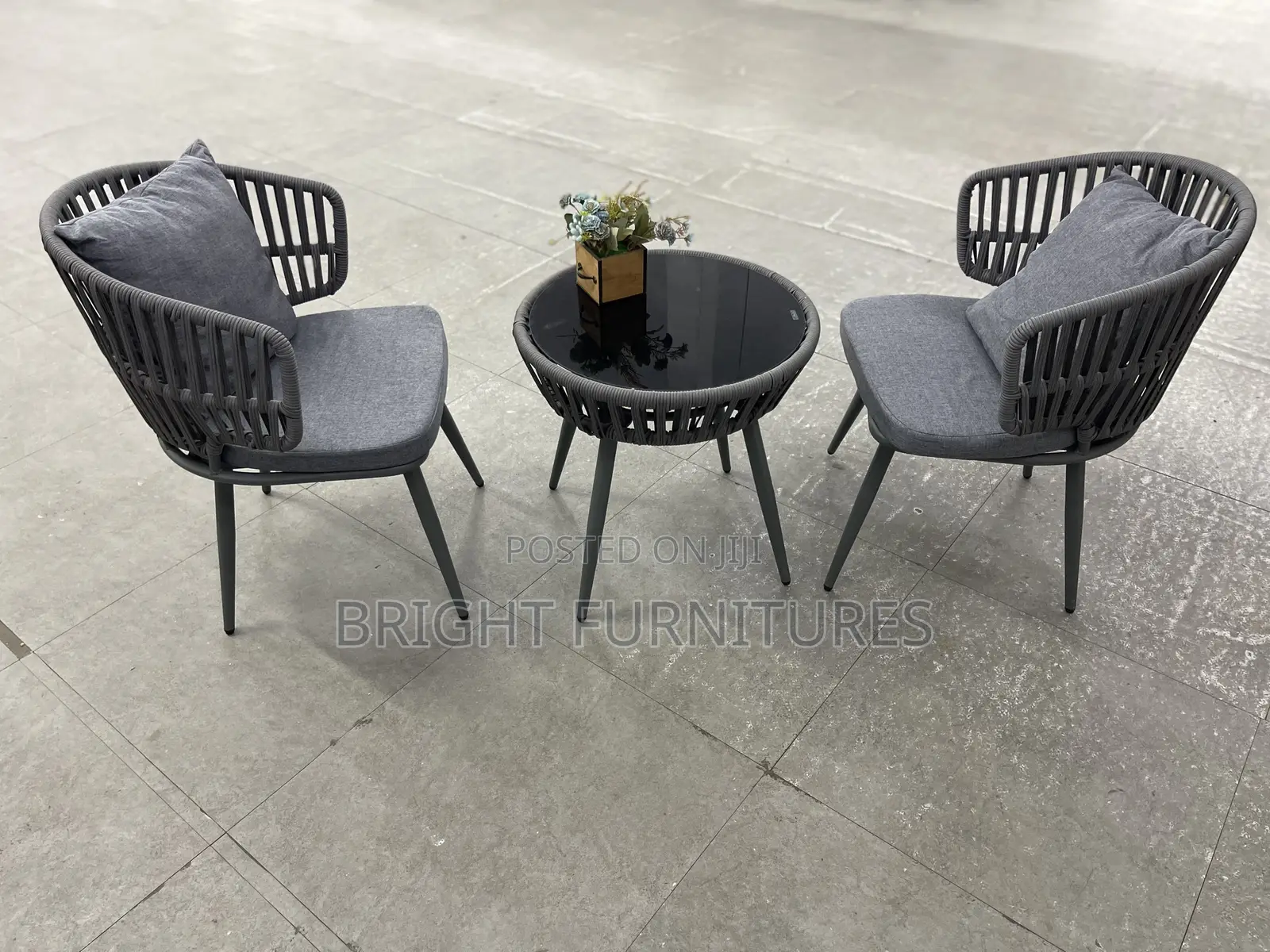 Imported High Quality Balcony Table With 2 Chairs