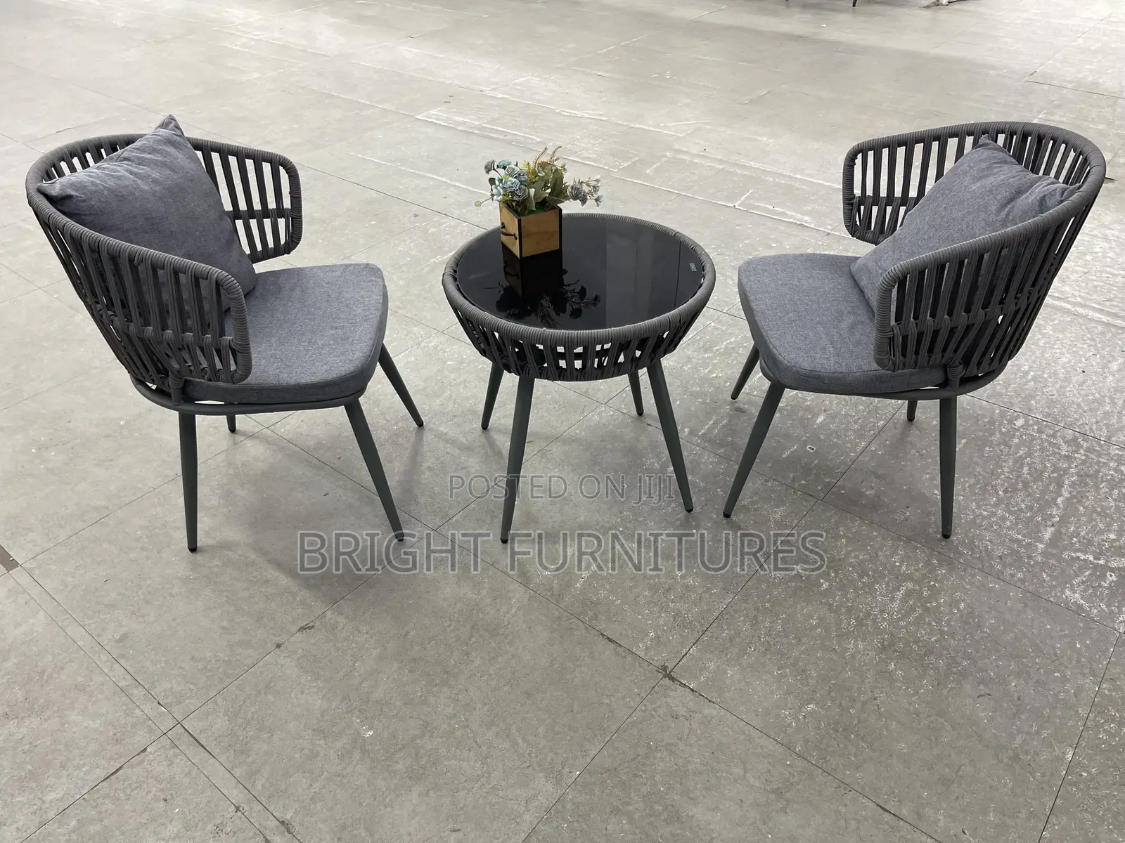 Imported High Quality Balcony Table With 2 Chairs