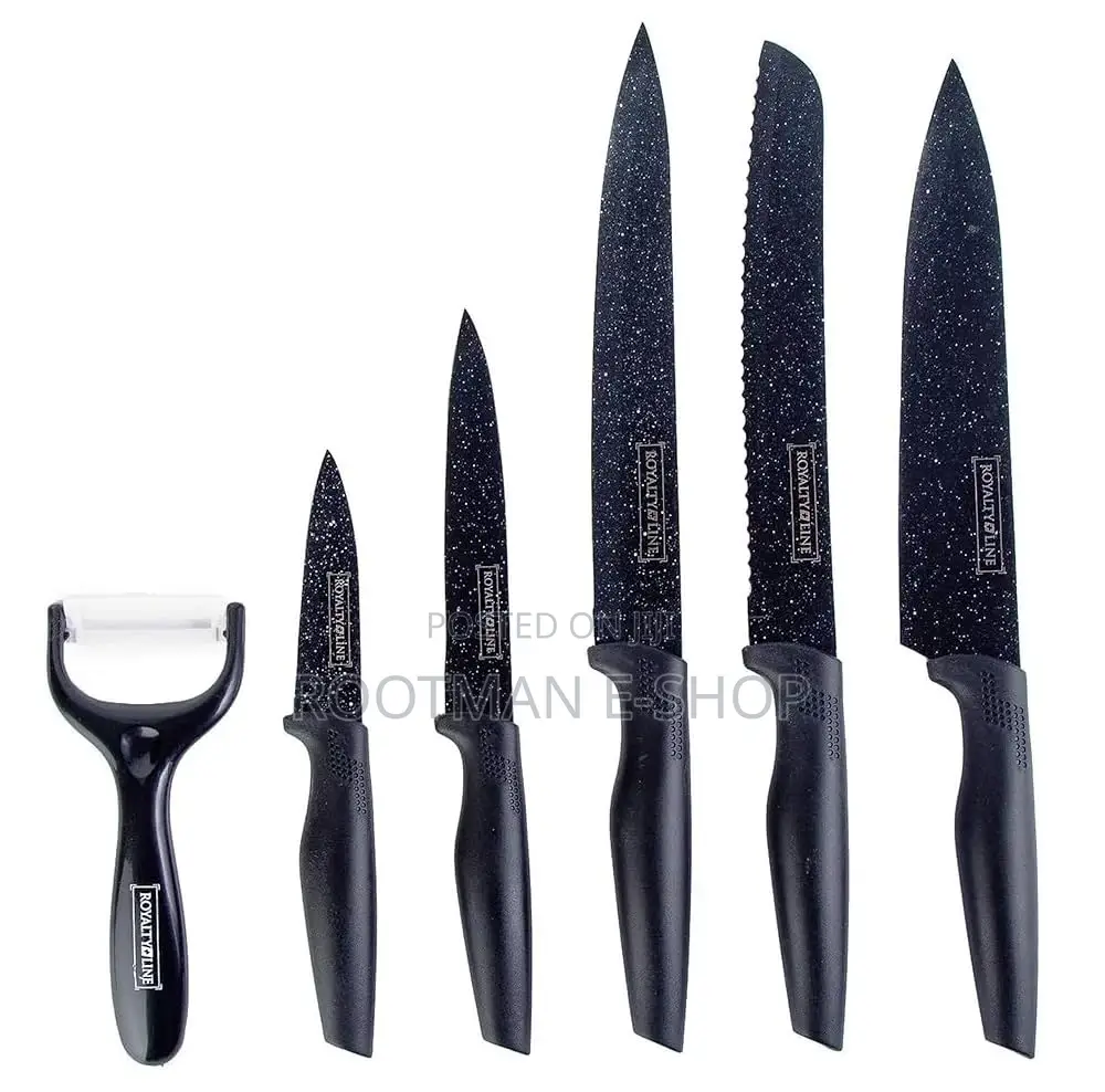 Lalene by Royaltyline 6 Piece Kitchen Knife With Non-Stick Coating