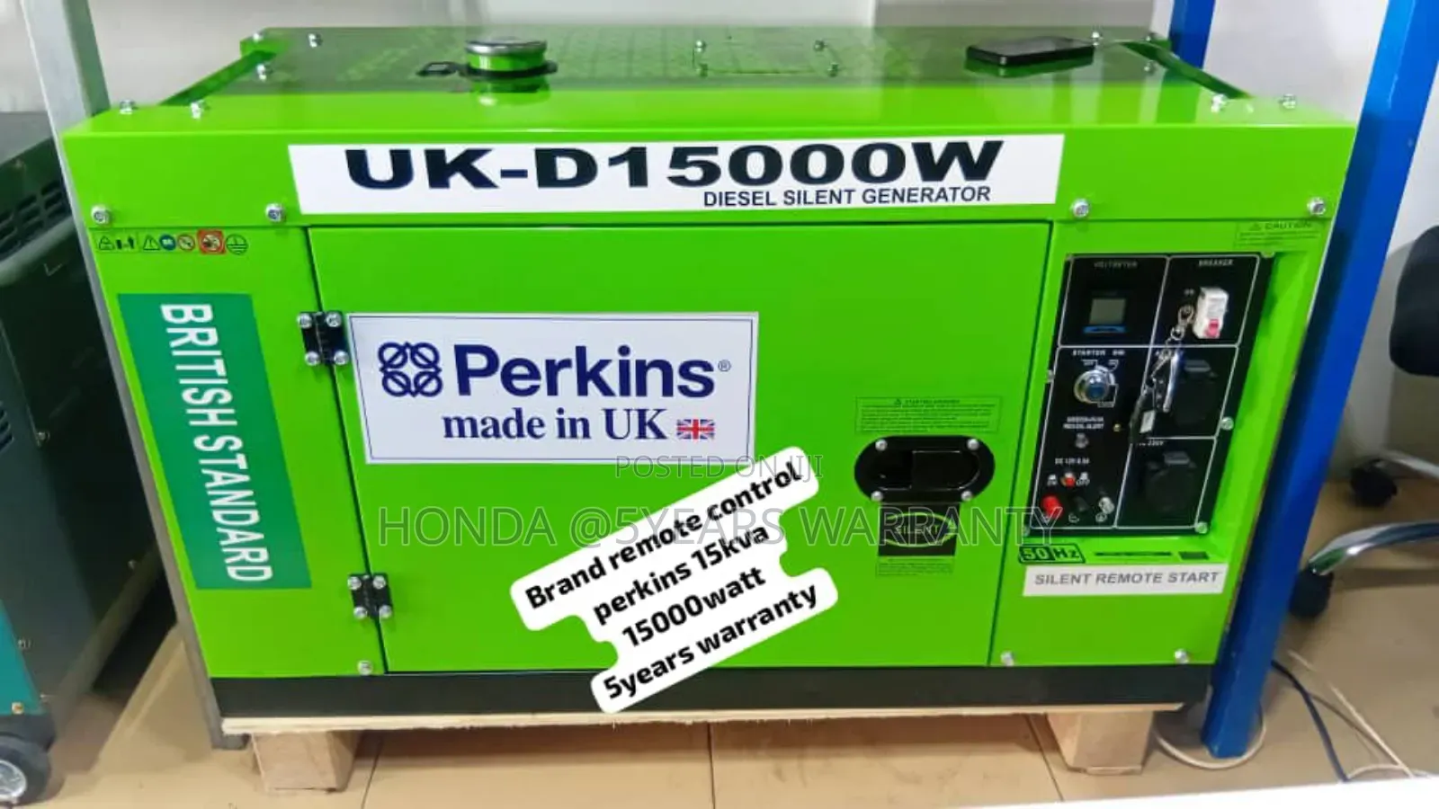 15000watt Perkins Remote Control 15kva Diesel Generator 15kv