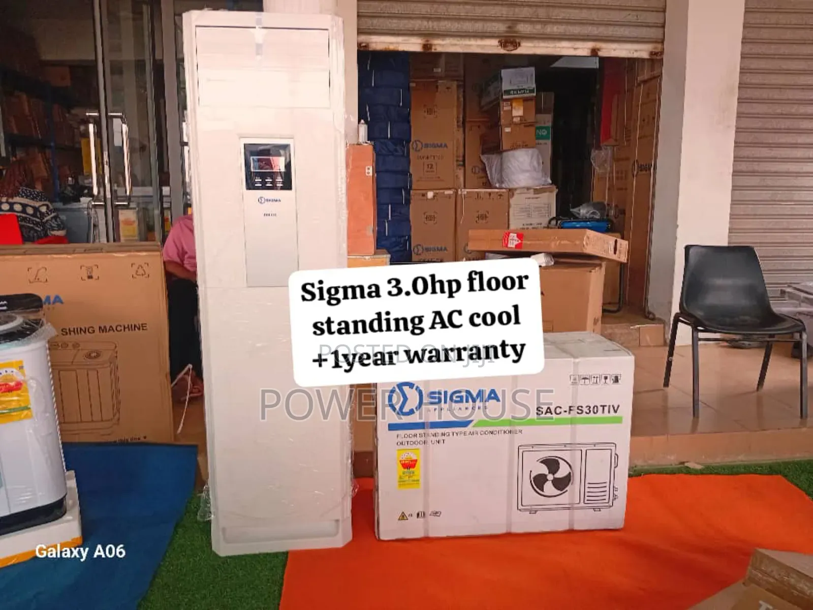 Arctic Whisper Sigma 3.0hp Floor Standing Ac Sigma 3.0hp Ac Cool