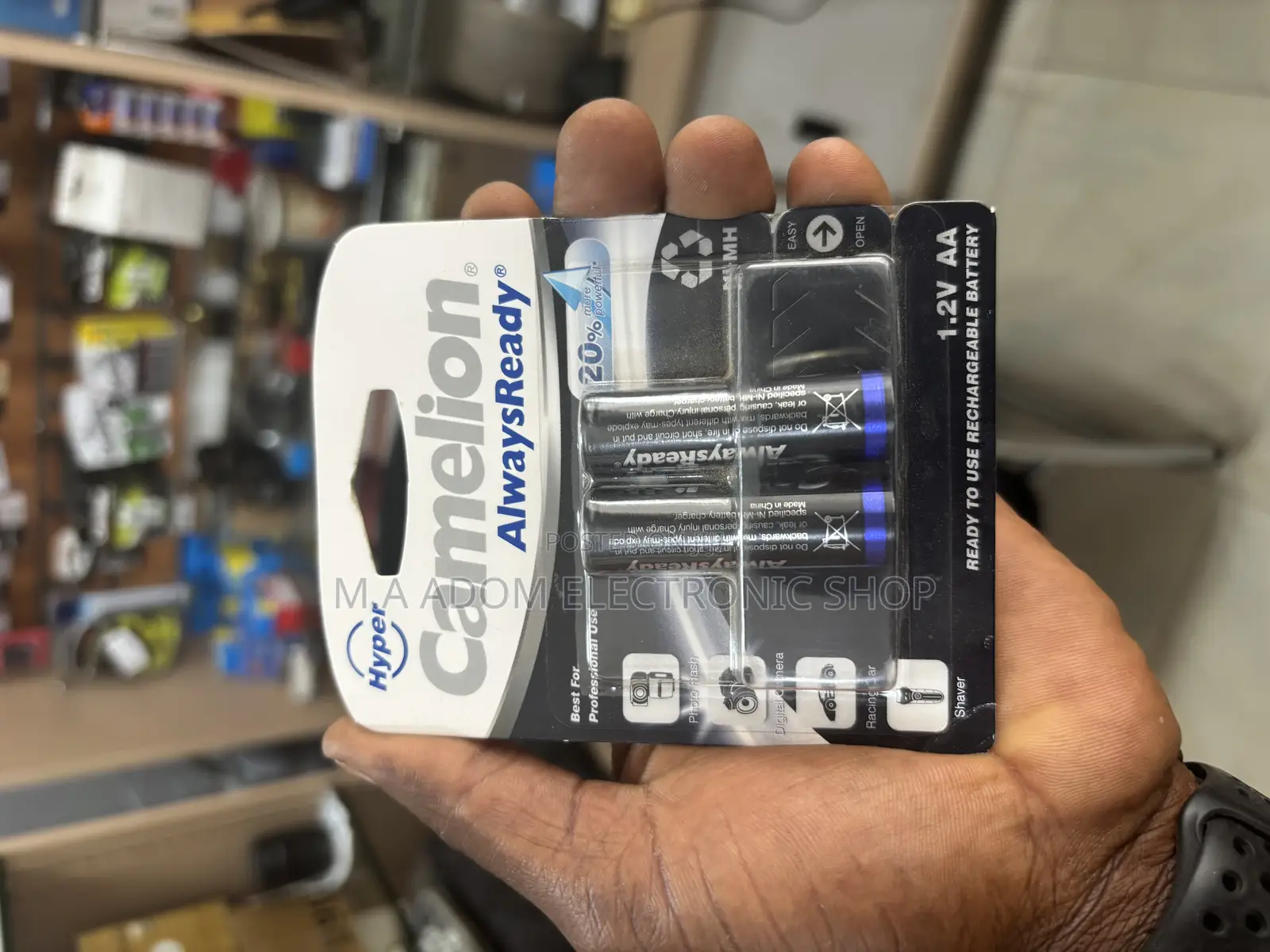Hyper Camelion Always Ready Rechargeable Aa Nh 2500mhh Battery