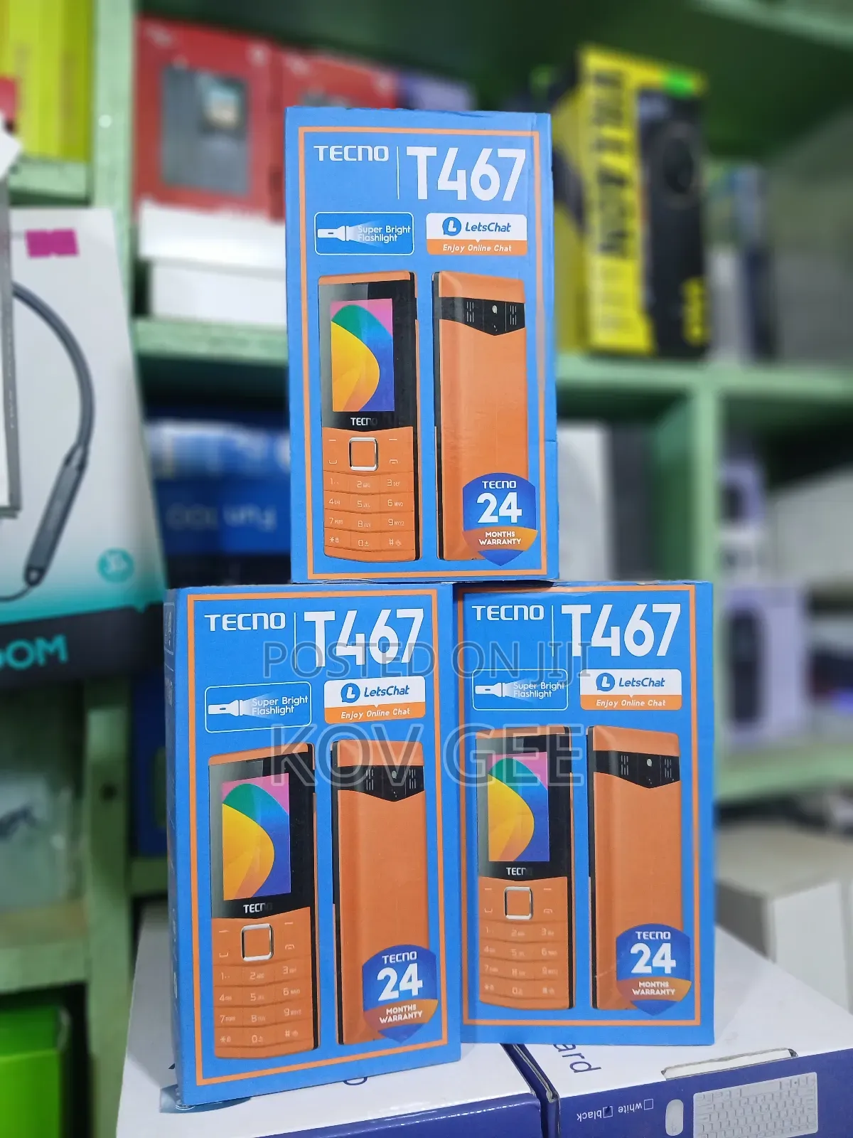 New Tecno T466 Gold