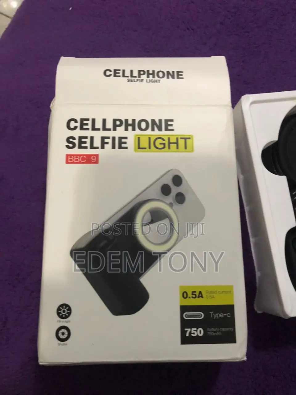 Cellphone Selfie Grip With Light