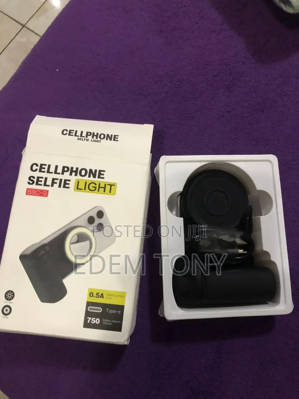 Cellphone Selfie Grip With Light