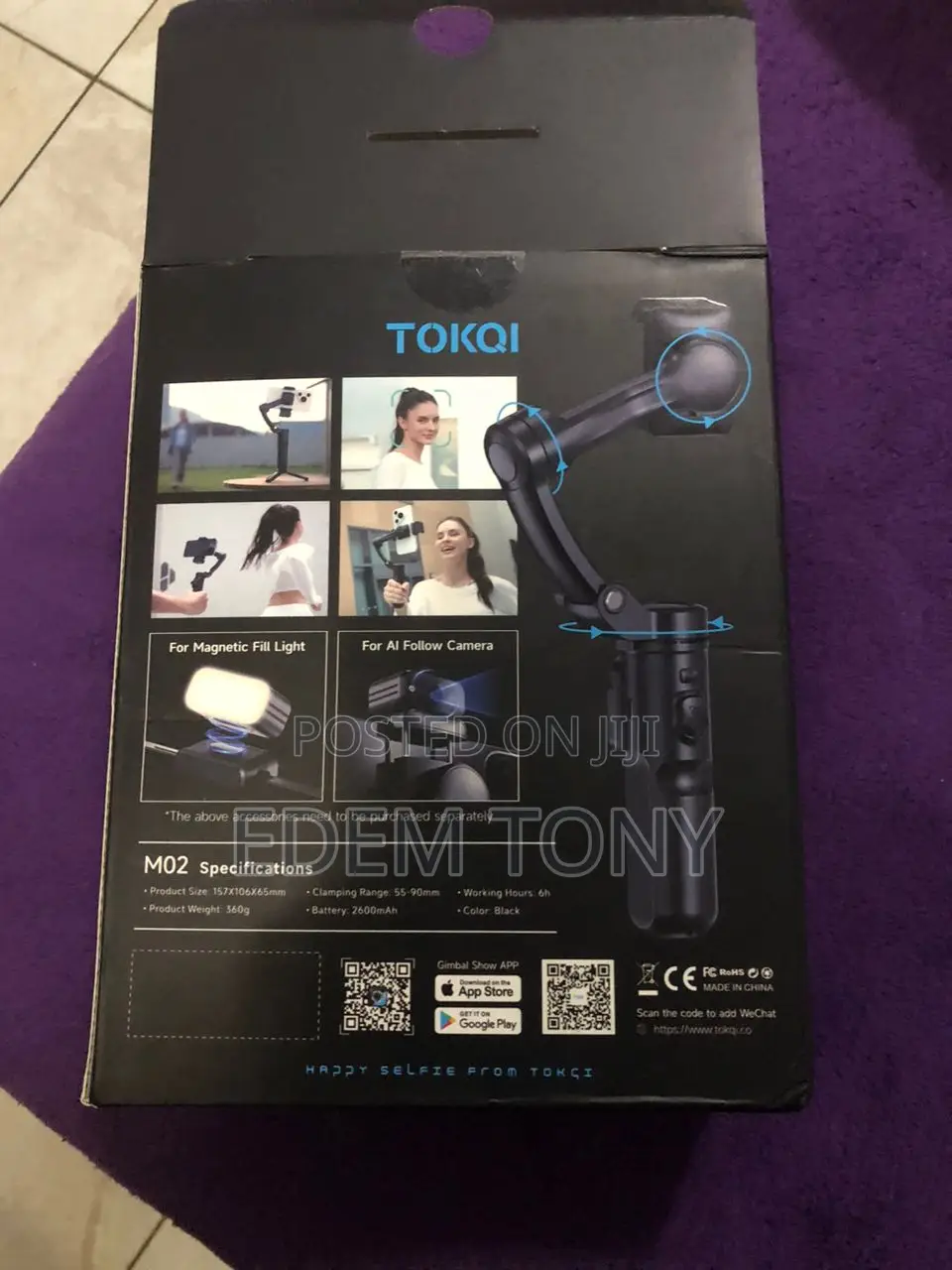 Tokqi M02 3 Axis Gimbal Stabilizer