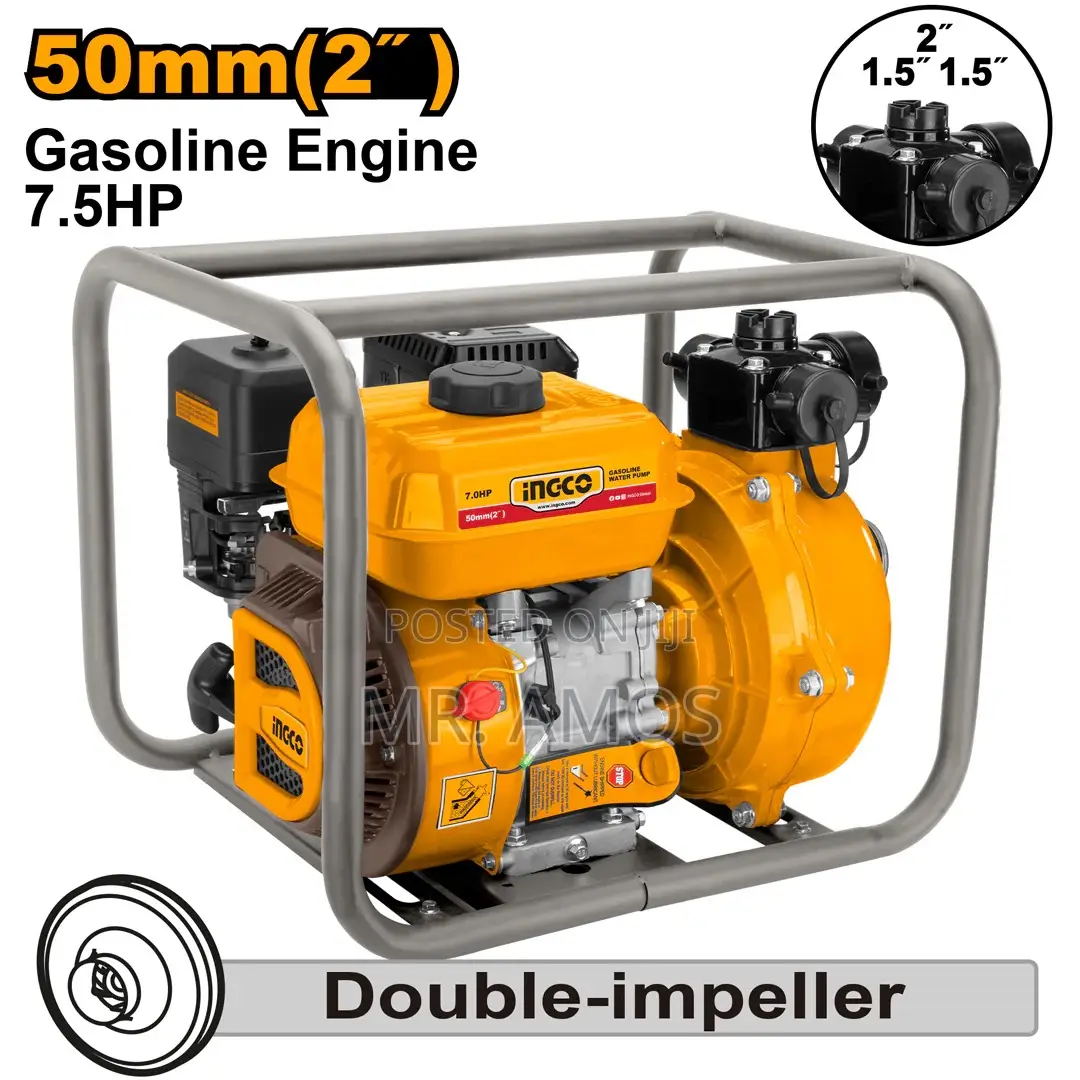 2 Inches Gasoline High Pressure Water Pump With 7.5hp Engine - Gwp201h