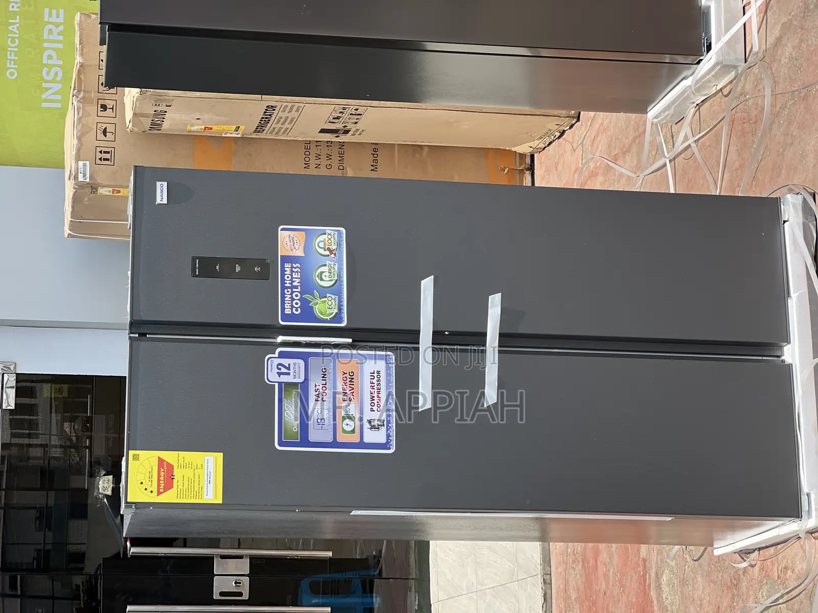 Brand New Nasco 400 Liters Side by Side Electric Refrigerator.
