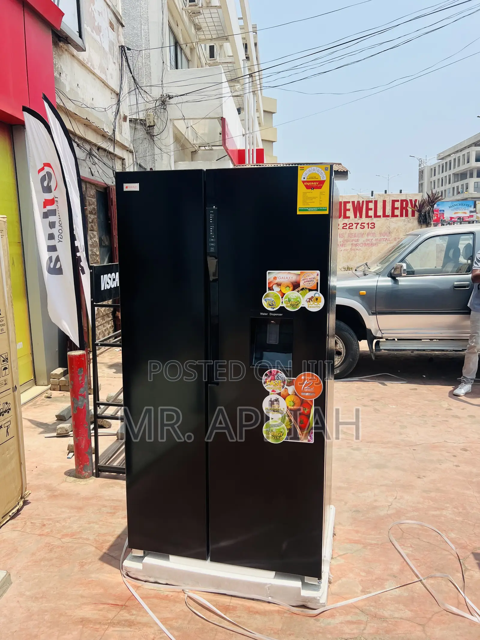 High Quality Galaxy Side by Side 527liters Electric Refrigerator 