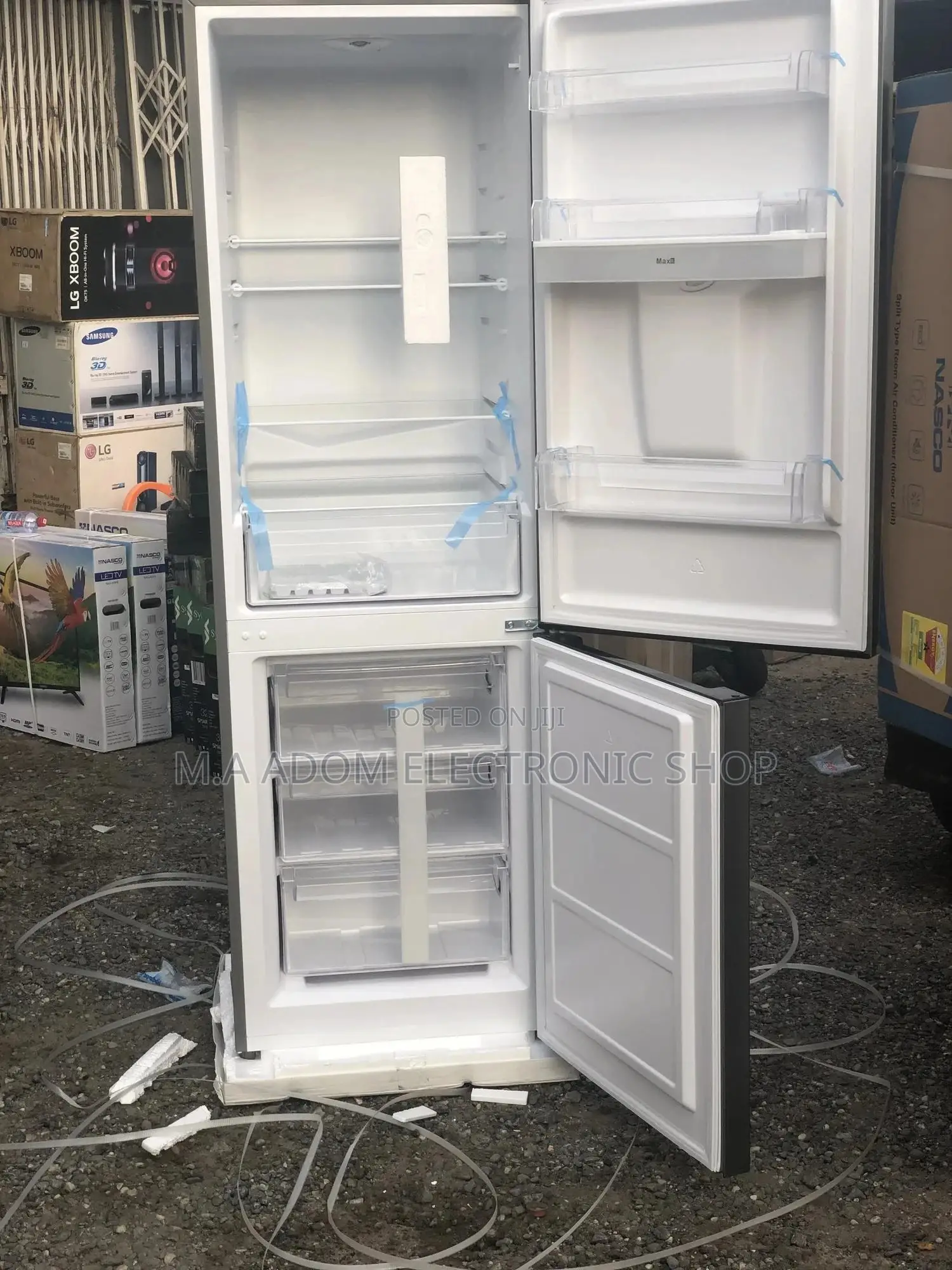 309 Litre Nasco Fridge+Water Dispenser Bottom Freezer