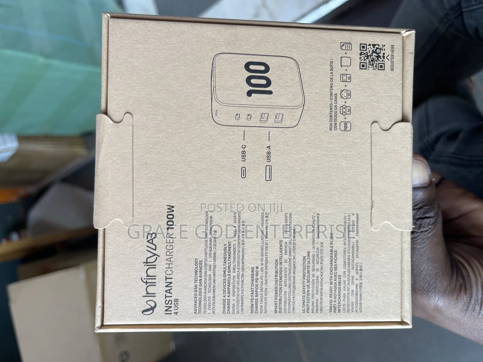 Original Harman/Jbl 100w Gan Charger With 4 Ports