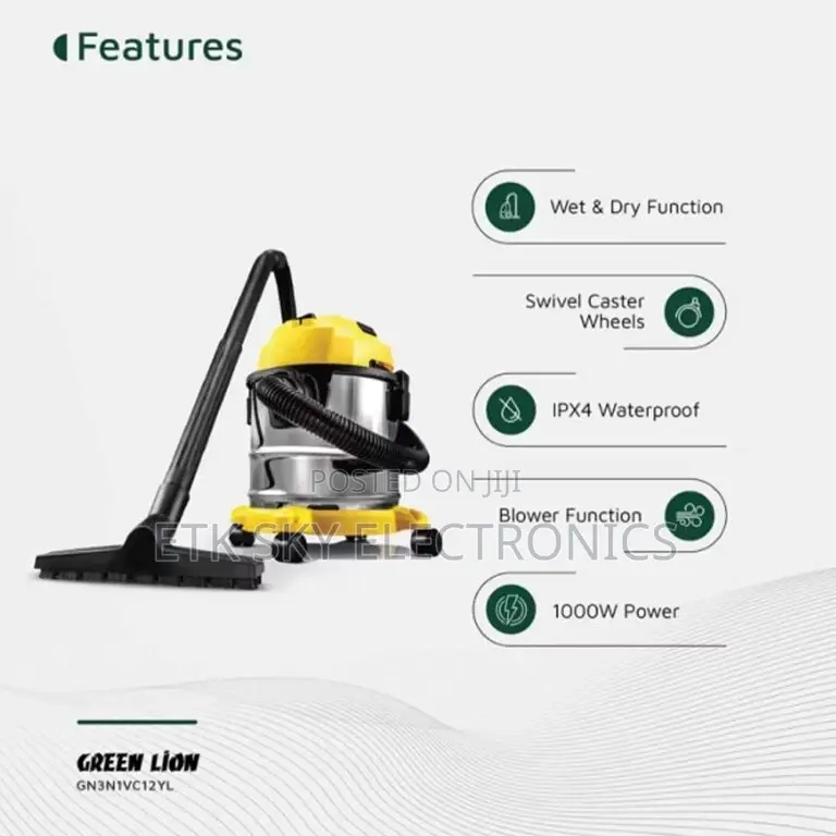 Green Lion Ultra 3 in 1 12l 1000w Vacuum Cleaner