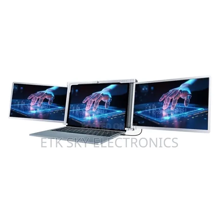 Powerology 14 Portable Dual Screen Tabletop Laptop Monitor