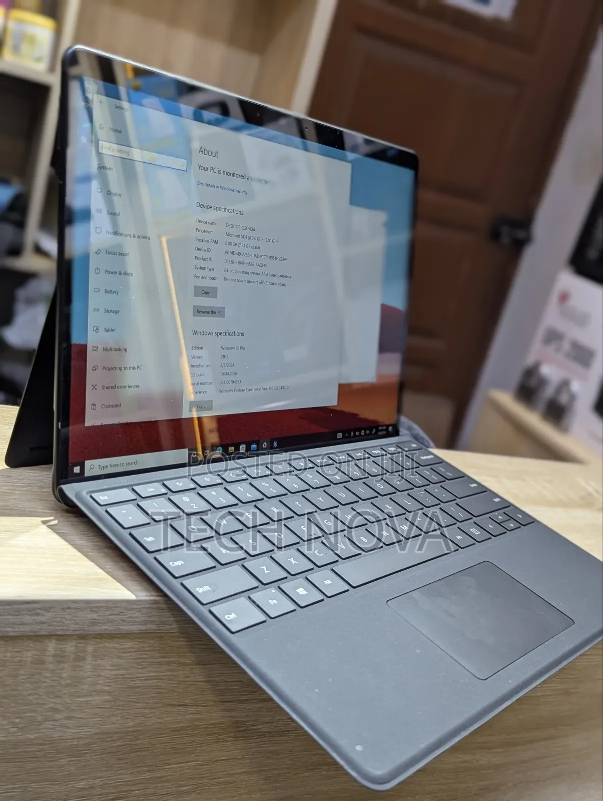 Laptop Microsoft Surface Pro X 8GB Intel SSD 256GB
