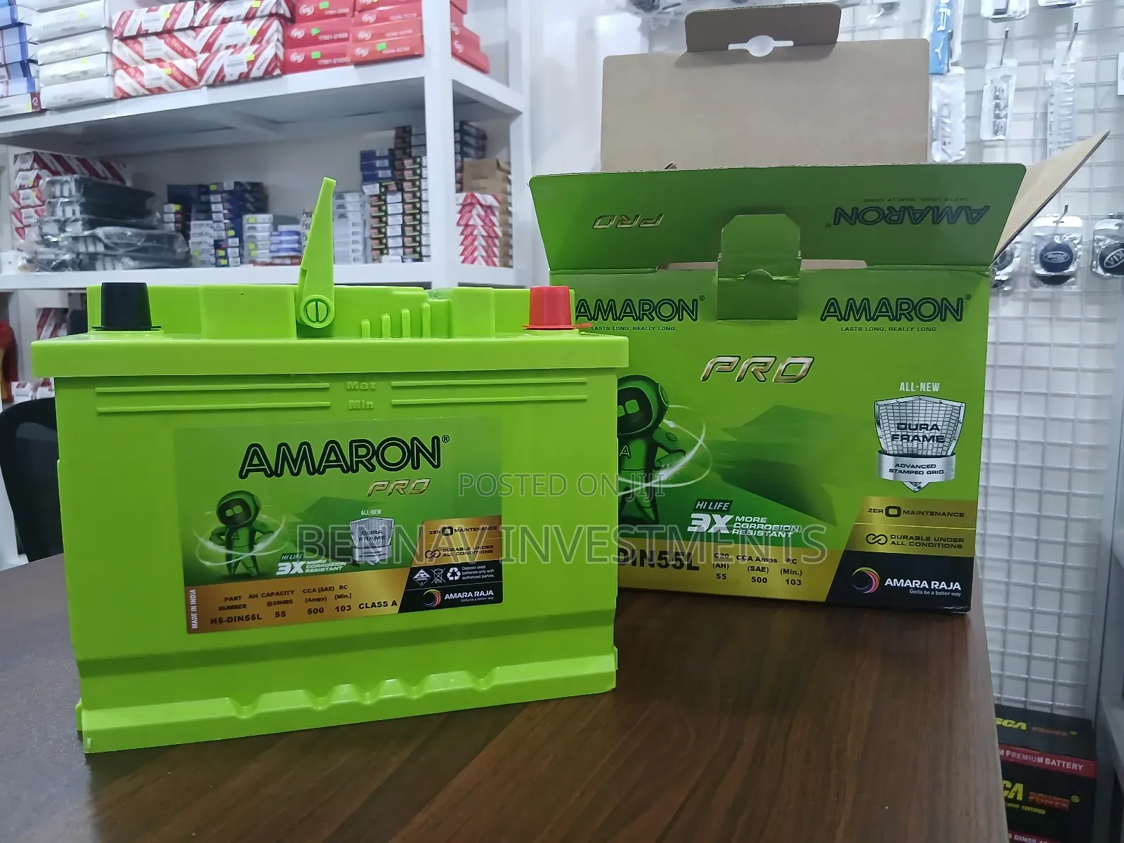 13 Plates 12v 55ah Amaron Battery