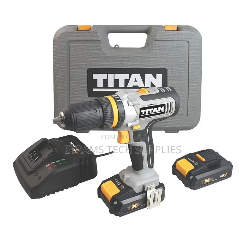 Titan Tti884com 18v 2 X 2.0ah Li-Ion TXP Cordless Combi Drill
