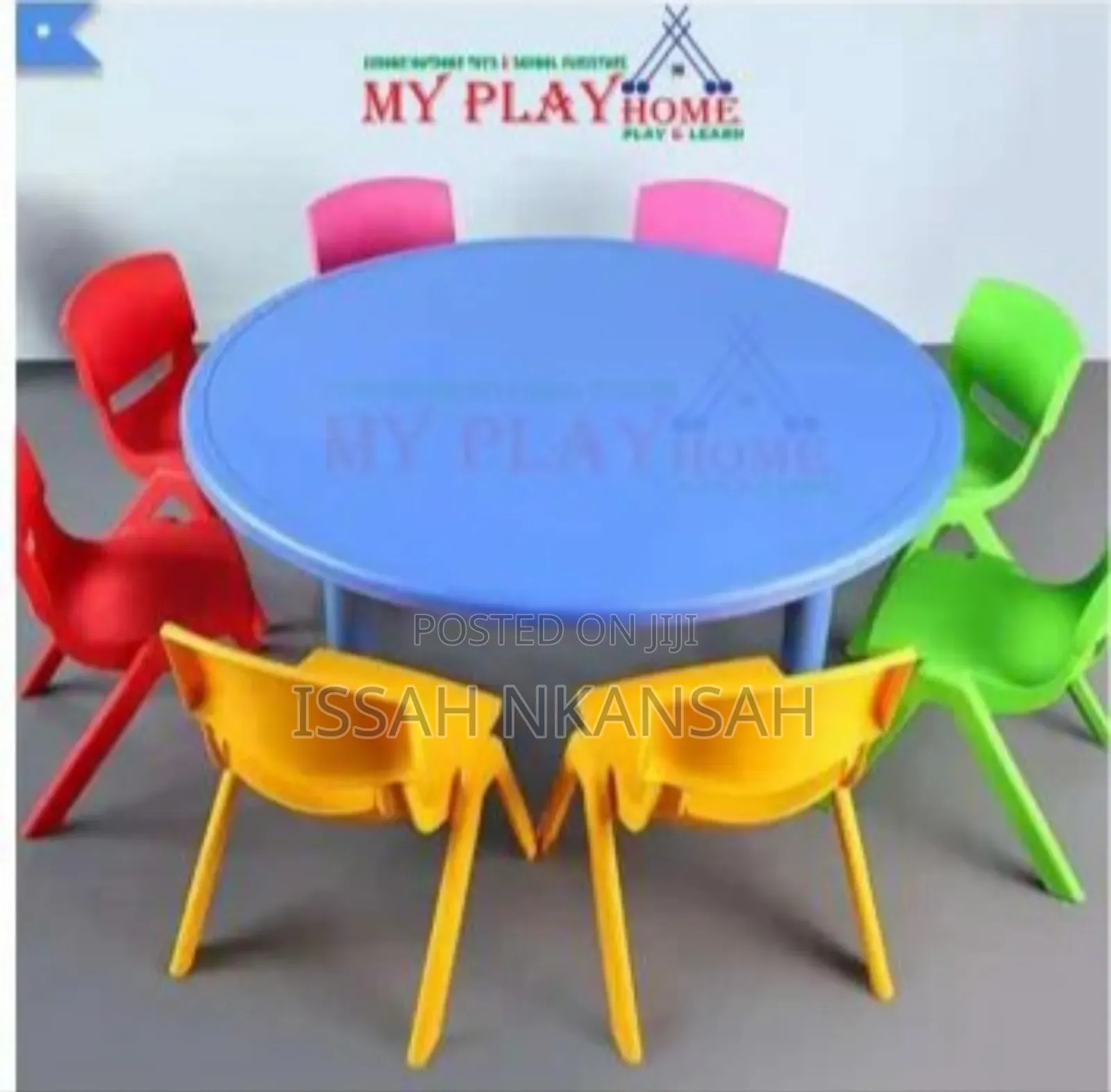 Children Round Plastic Table Only Chairs Not Included