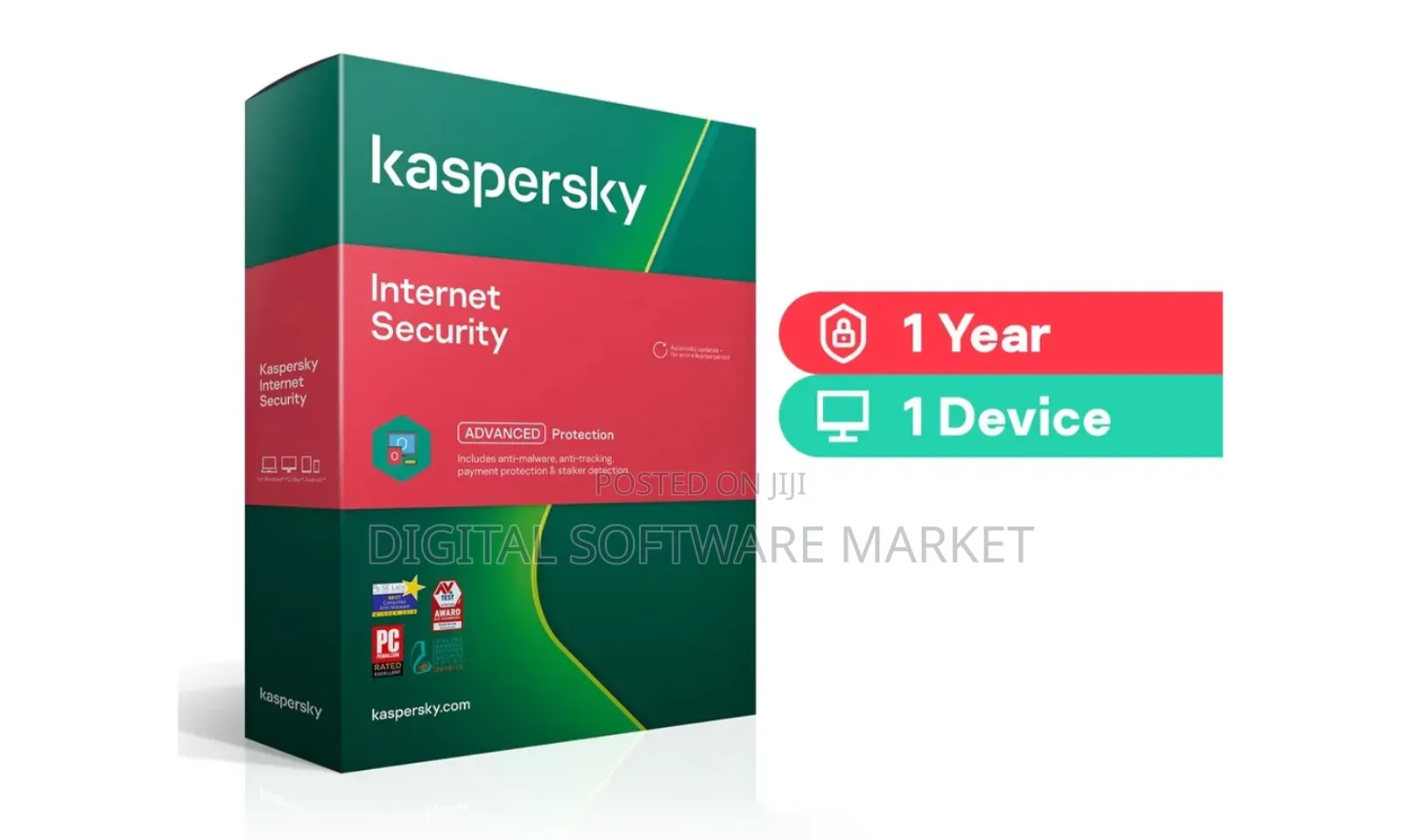 Kaspersky Internet Security 1 Device 1 Year Windows/Mac/Android/Ios